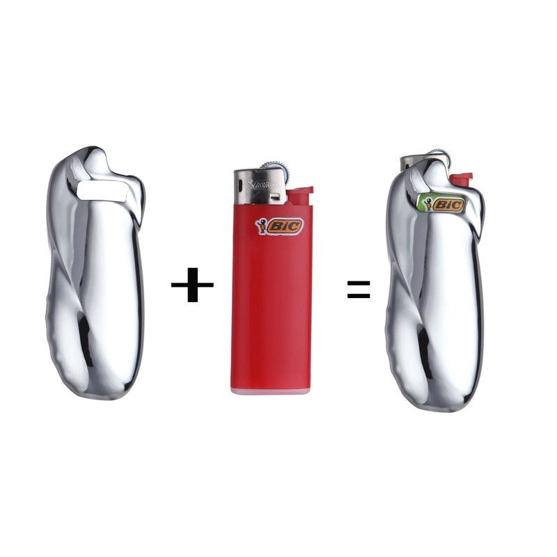 Vintage BIG Metal Lighter Case Fashion Size ONE SIZE - 6 Thumbnail