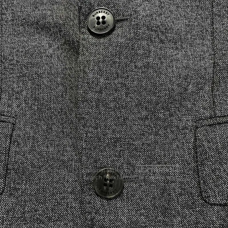 Burberry Burberry Men's Gray Wool Blend Long Coat. Size US S / EU 44-46 / 1 - 4 Thumbnail