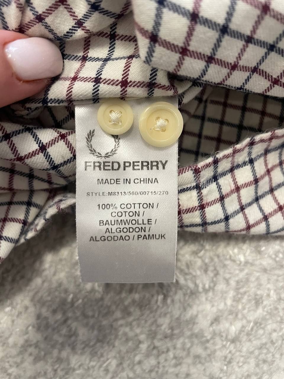 Fred Perry Fred Perry Classic Plaid Button Down Shirt XL Size US XL / EU 56 / 4 - 13 Thumbnail