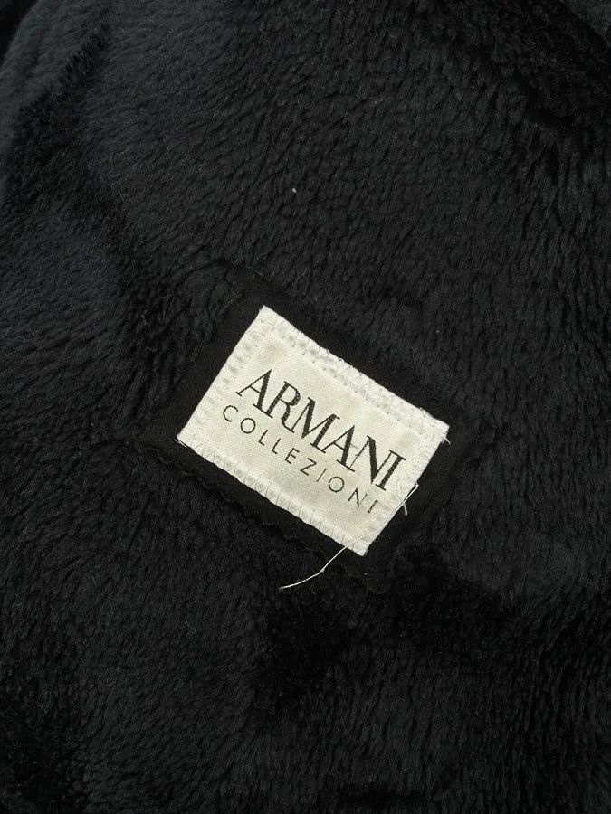 Armani Collezioni 2000s Armani Collezioni Black Faux Fur Coat Size US M / EU 48-50 / 2 - 11 Thumbnail