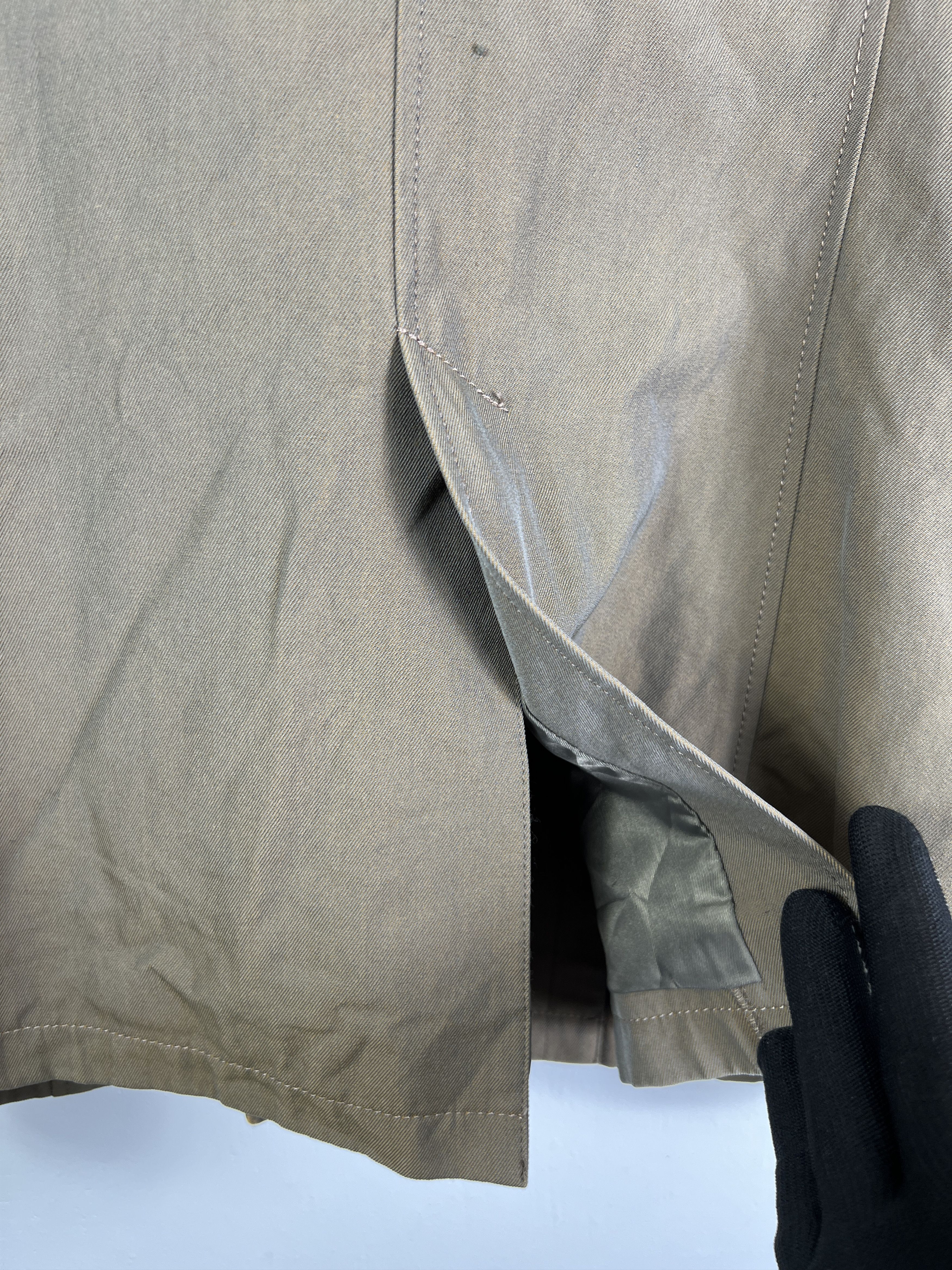 Japanese Brand Peyton Place Beige Trench Coat (9) GTMP298 Size US M / EU 48-50 / 2 - 11 Thumbnail