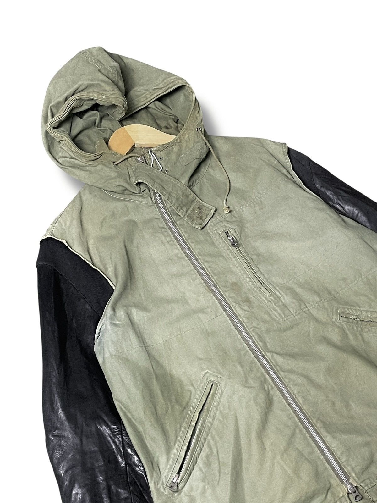 Jun Takahashi Rare Undercover Sleeve Leather Army Jacket (55) Size US S / EU 44-46 / 1 - 6 Thumbnail