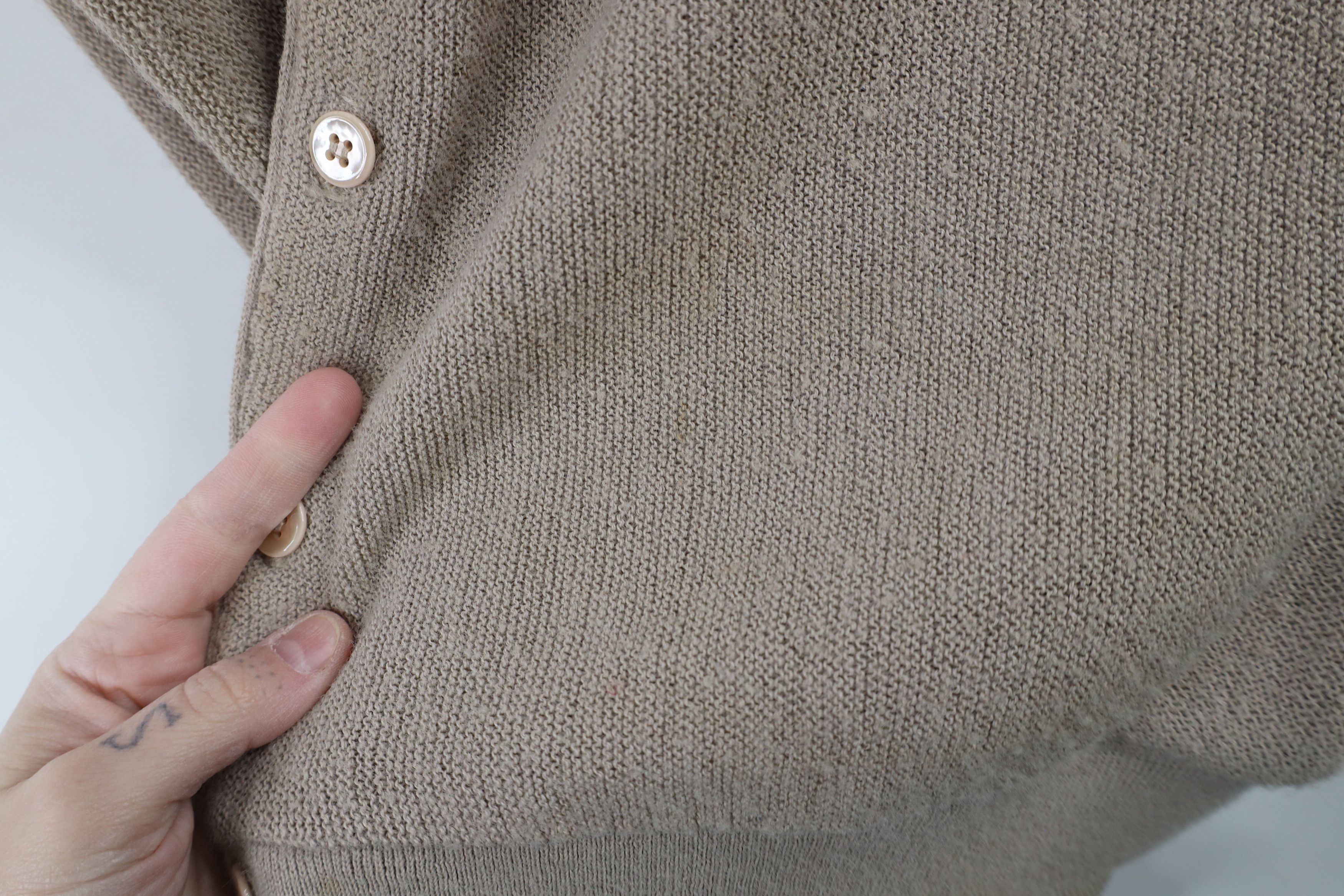 Vintage Vintage 70s 80s PGA Tour Golf Cardigan Sweater Beige USA Size US L / EU 52-54 / 3 - 10 Thumbnail