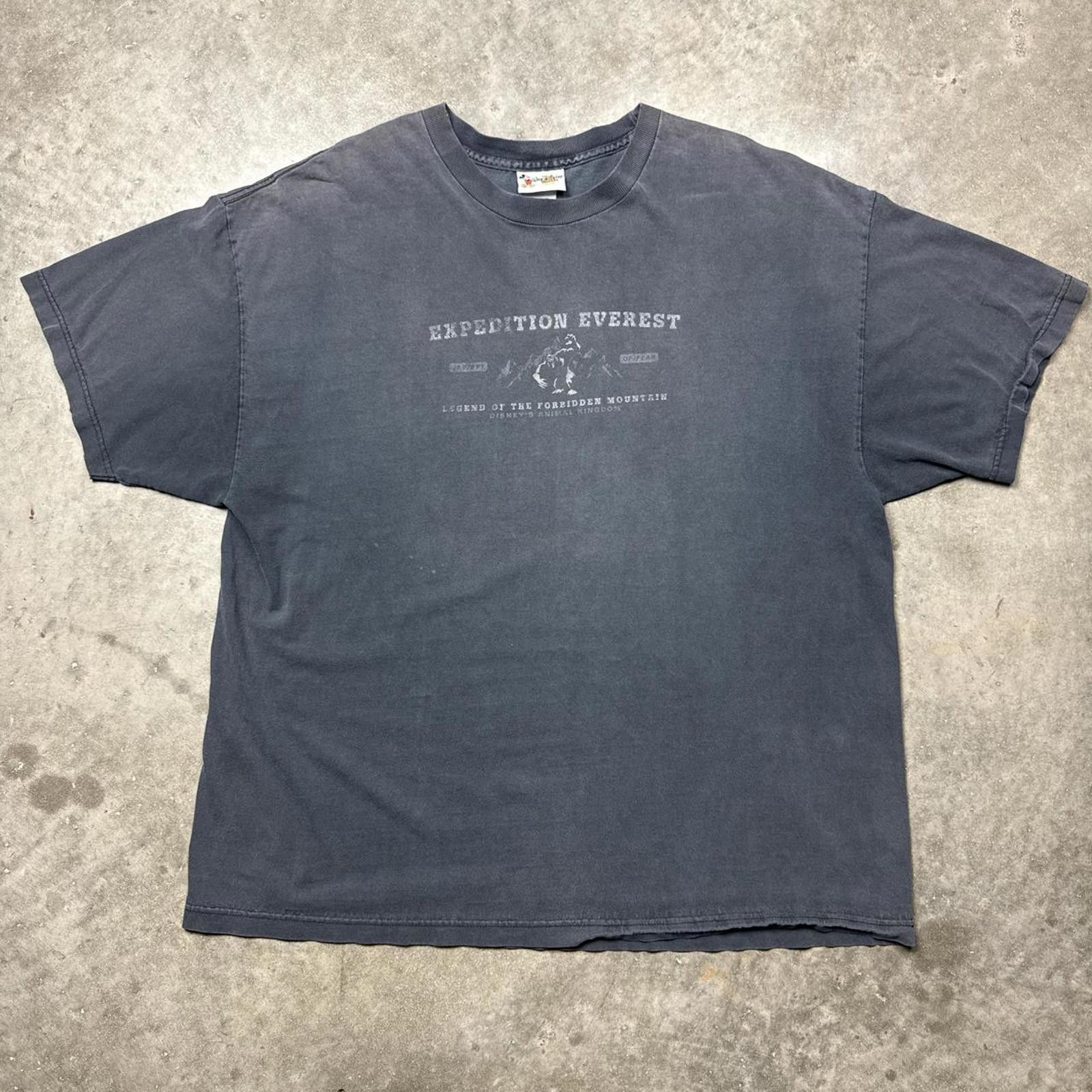 Disney Everest Expedition Faded Graphic 1999 T-Shirt Size US XL / EU 56 / 4 - 1 Thumbnail