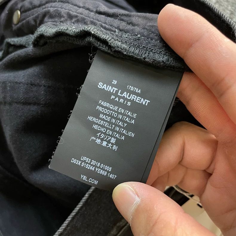 Saint Laurent Paris Saint Laurent size m Black washed jeans 2504-Nextarrow Size US 30 / EU 46 - 4 Thumbnail