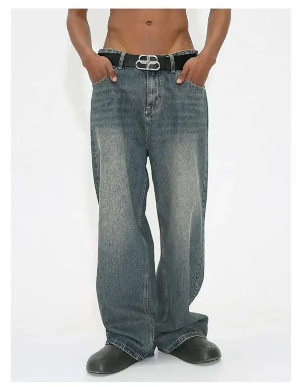 VIBE skate hiphop washed faded baggy jeans Size US 31 - 1 Thumbnail