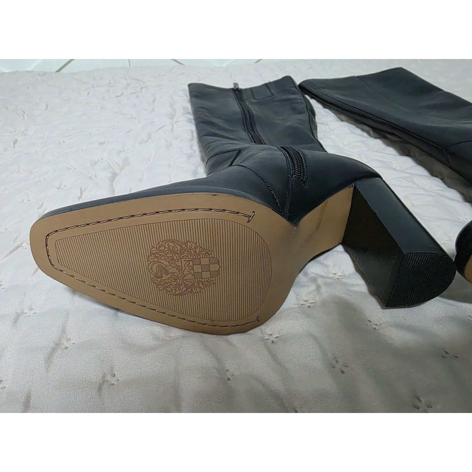 Vince Camuto New Vince Camuto Lecheya Black Knee High Boots Leather Women Size US 6.5 / IT 36.5 - 2 Thumbnail