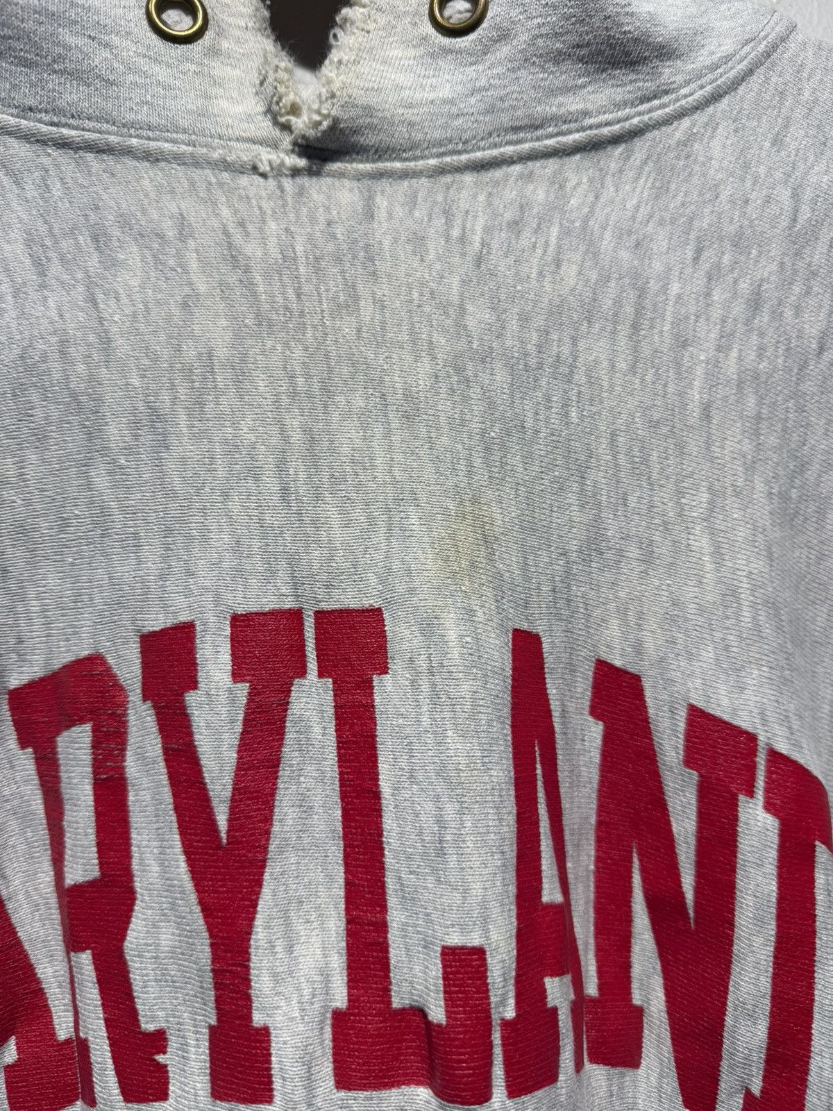 Vintage Vintage 80s University of Maryland champion hoodie Size US XL / EU 56 / 4 - 14 Thumbnail
