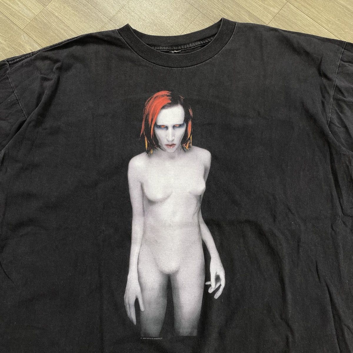 Band Tees 1998s Marilyn Manson Mechanical Animal Sun Faded Archive Tee Size US L / EU 52-54 / 3 - 2 Thumbnail