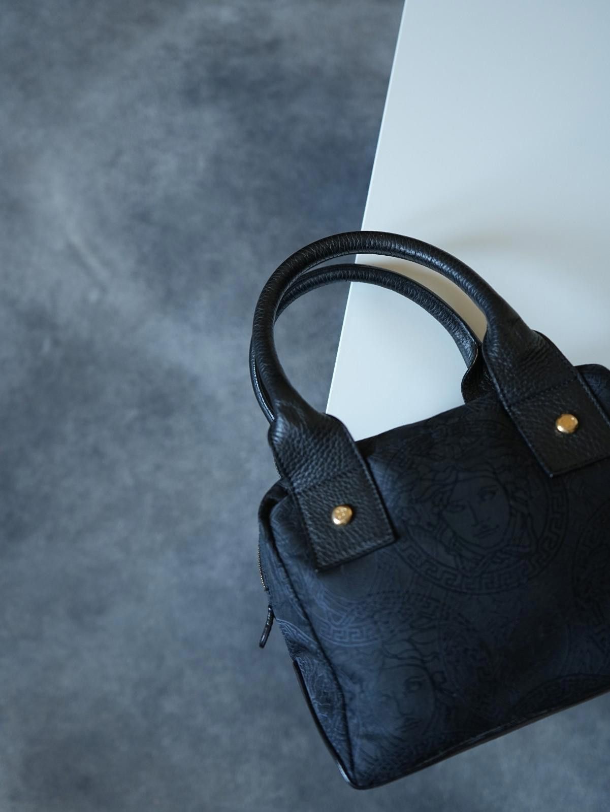 Versace 1990's Gianni Versace Mini Monogram Medusa HandBag VINTAGE Size ONE SIZE - 4 Thumbnail