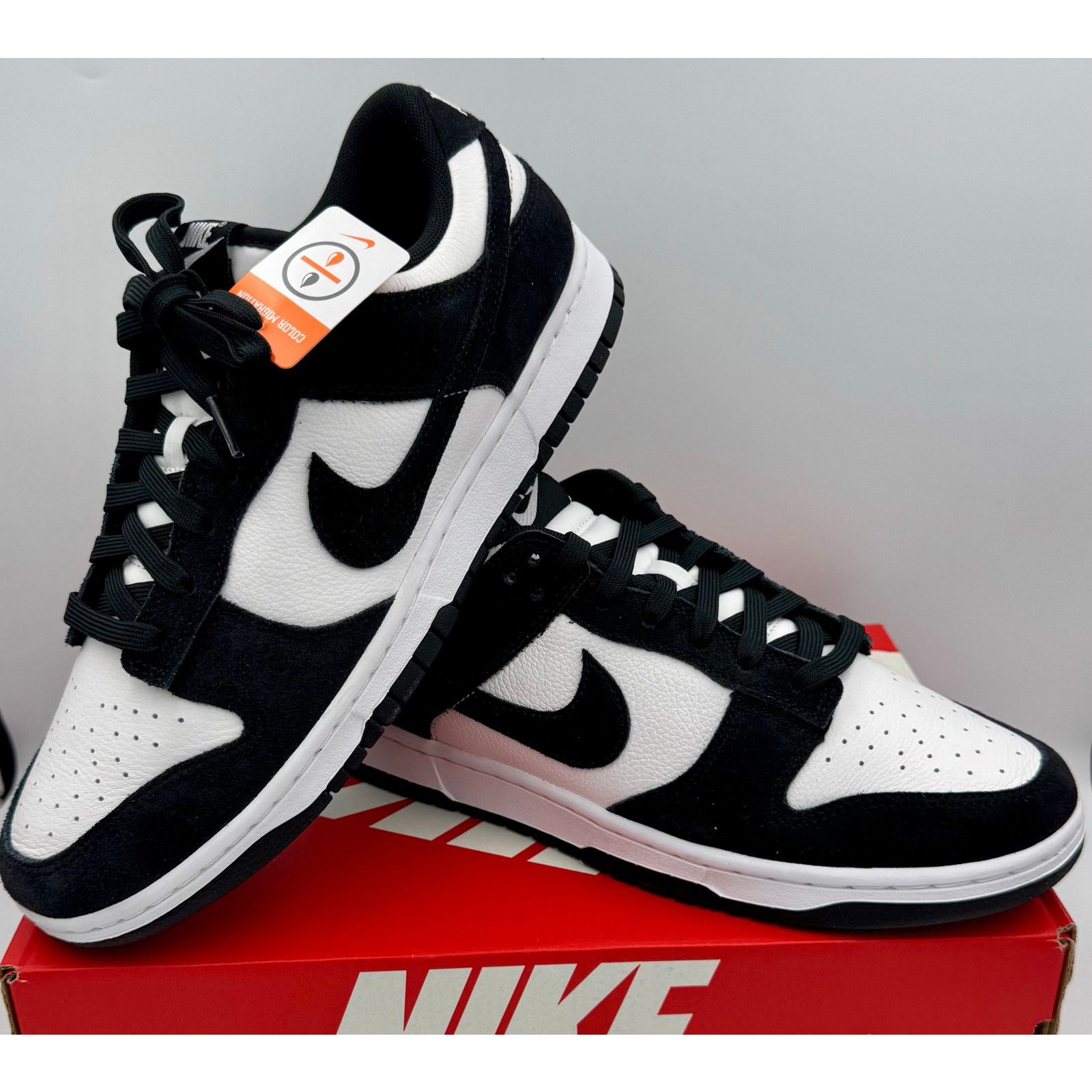 Nike Nike Dunk Low Panda Suede White Black FQ8249-100 Sz 10 # 366 Size US 10 / EU 43 - 5 Thumbnail