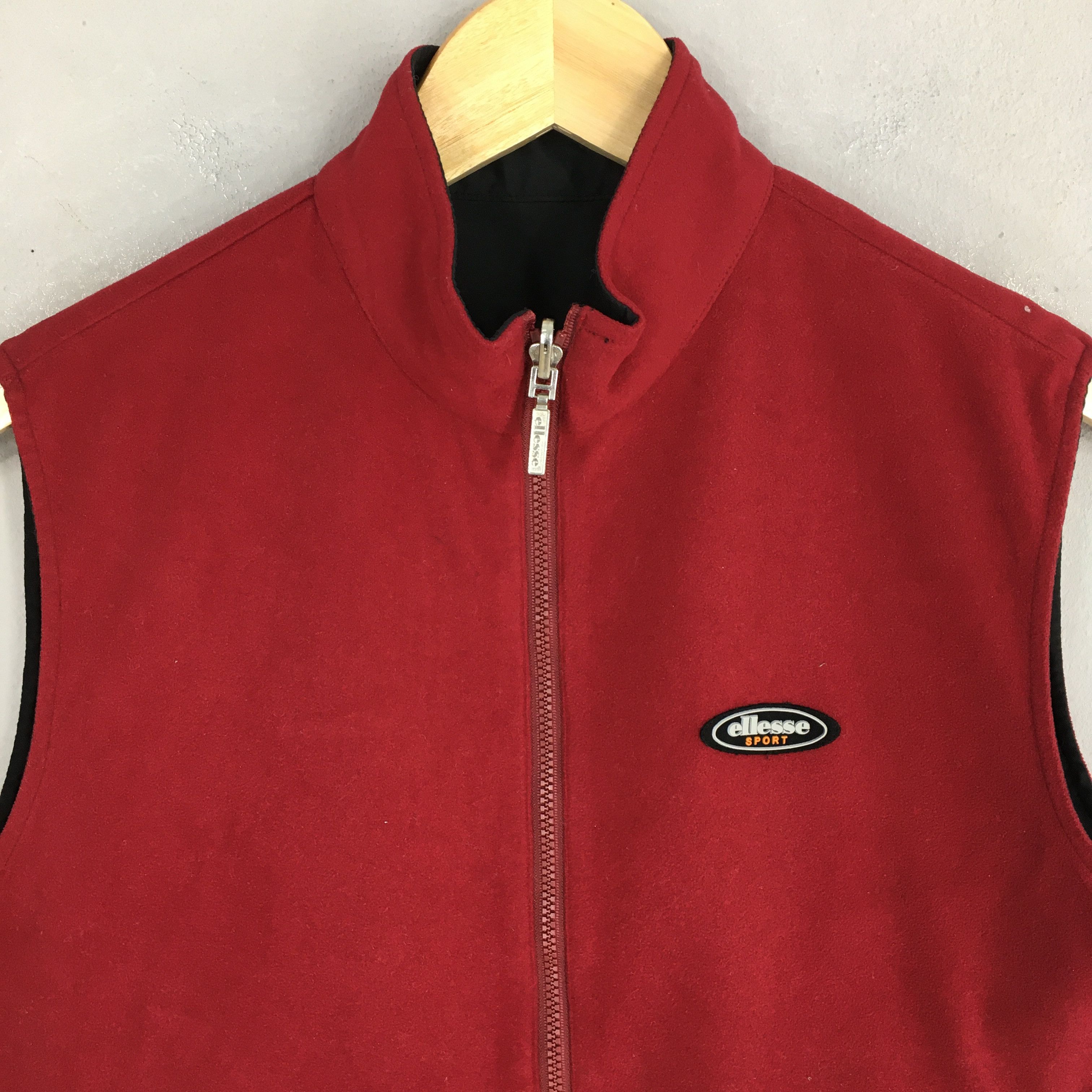 Ellesse Vintage 90's Ellesse Reversible Vest Jacket Medium Size US M / EU 48-50 / 2 - 2 Thumbnail