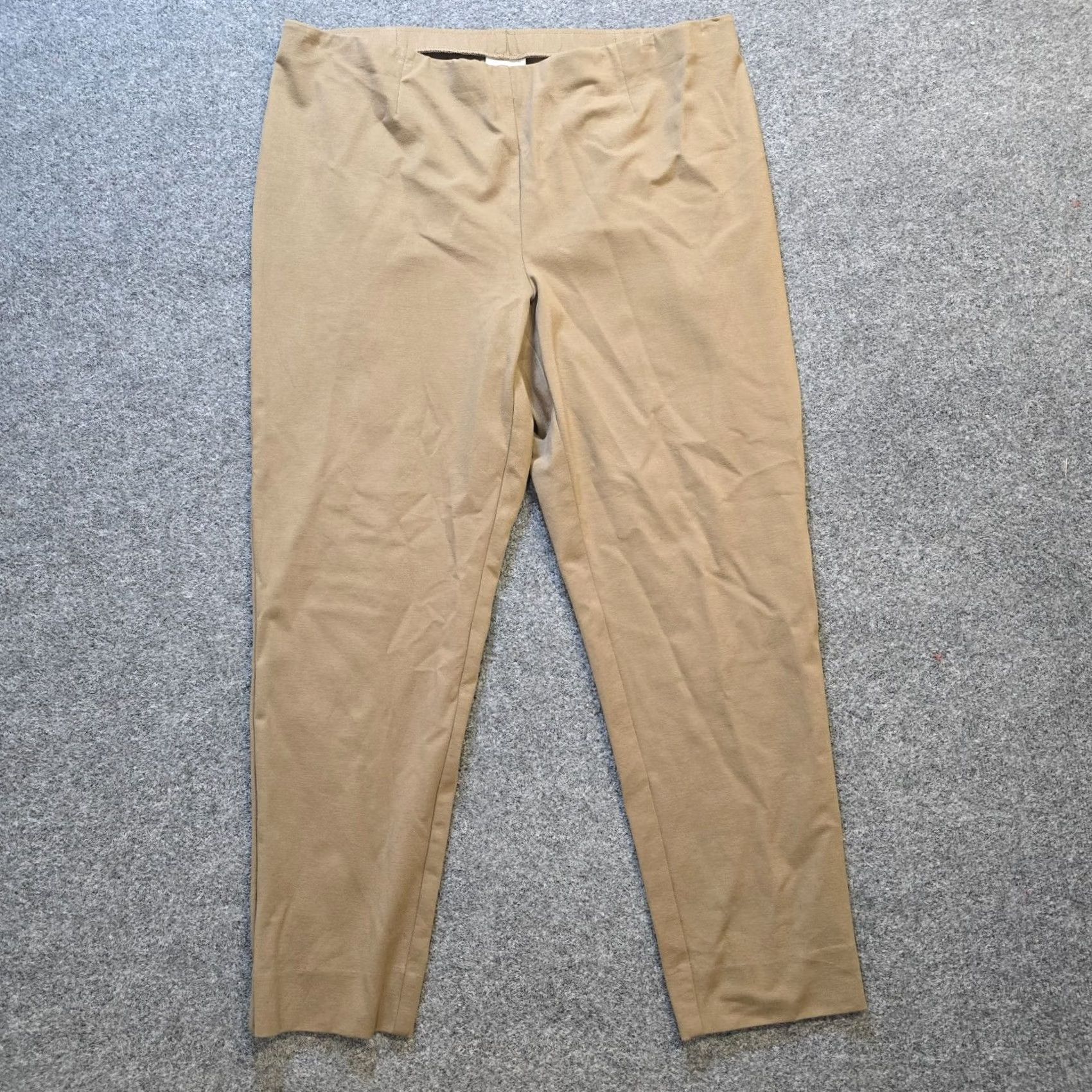 J. Jill J. Jill Pants Women XL Brown Ponte Slim Leg Elastic Waist Casual Capse? Size 26" / US 2 / IT 38 - 2 Thumbnail