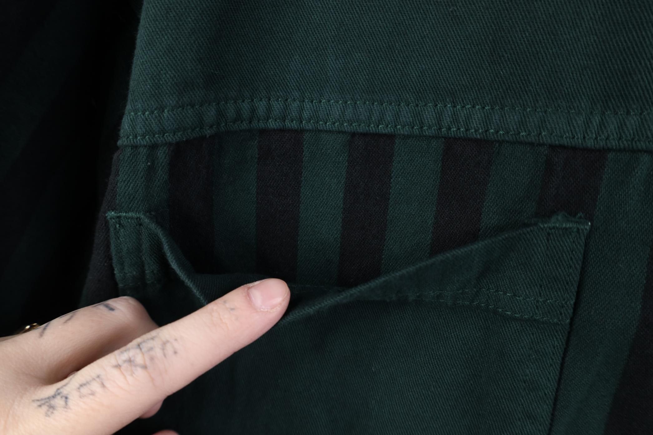 Vintage Deadstock Vintage 90s Streetwear Denim Button Shirt Green Size US M / EU 48-50 / 2 - 5 Thumbnail