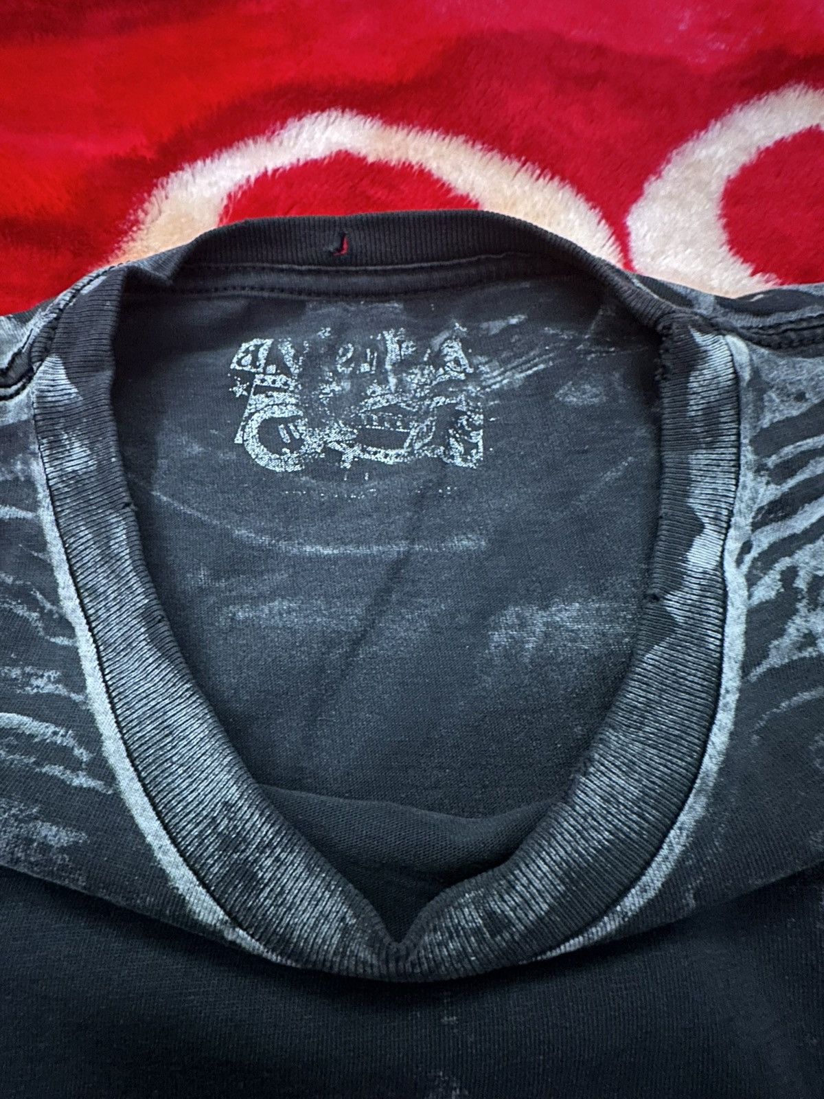 Jimi Hendrix 2008 A.V.E.L.A. Jimi Hendrix Stonewashed AOP Band Shirt Size US XL / EU 56 / 4 - 2 Thumbnail