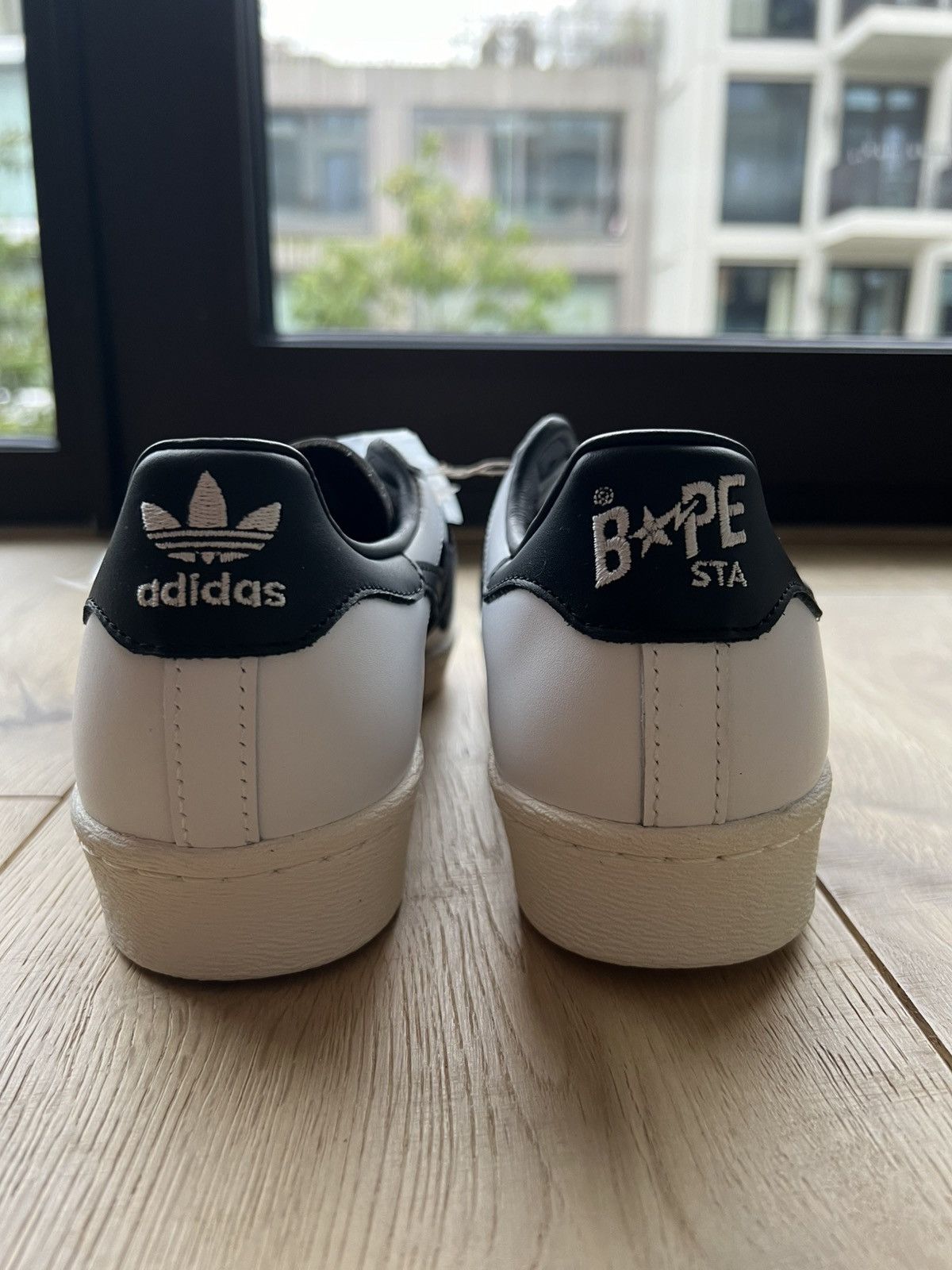 Adidas × Bape adidas Superstar 80s BAPE-Exclusive White Black_Deadstock Size US 7 / EU 40 - 9 Thumbnail