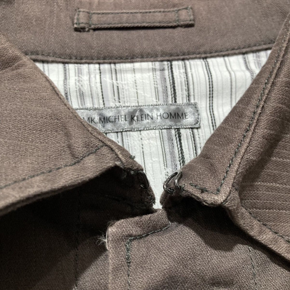 Michel Klein Vintage Michel Klein Homme Paris Coated Jacket Brown Luxury Size US L / EU 52-54 / 3 - 11 Thumbnail