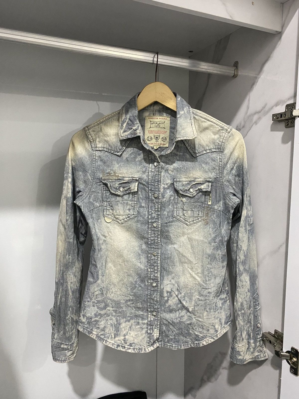 If Six Was Nine 💸BINDINGOFFER💸Japanese buckaro dyed denim shirt goa AA0037 Size US S / EU 44-46 / 1 - 1 Thumbnail