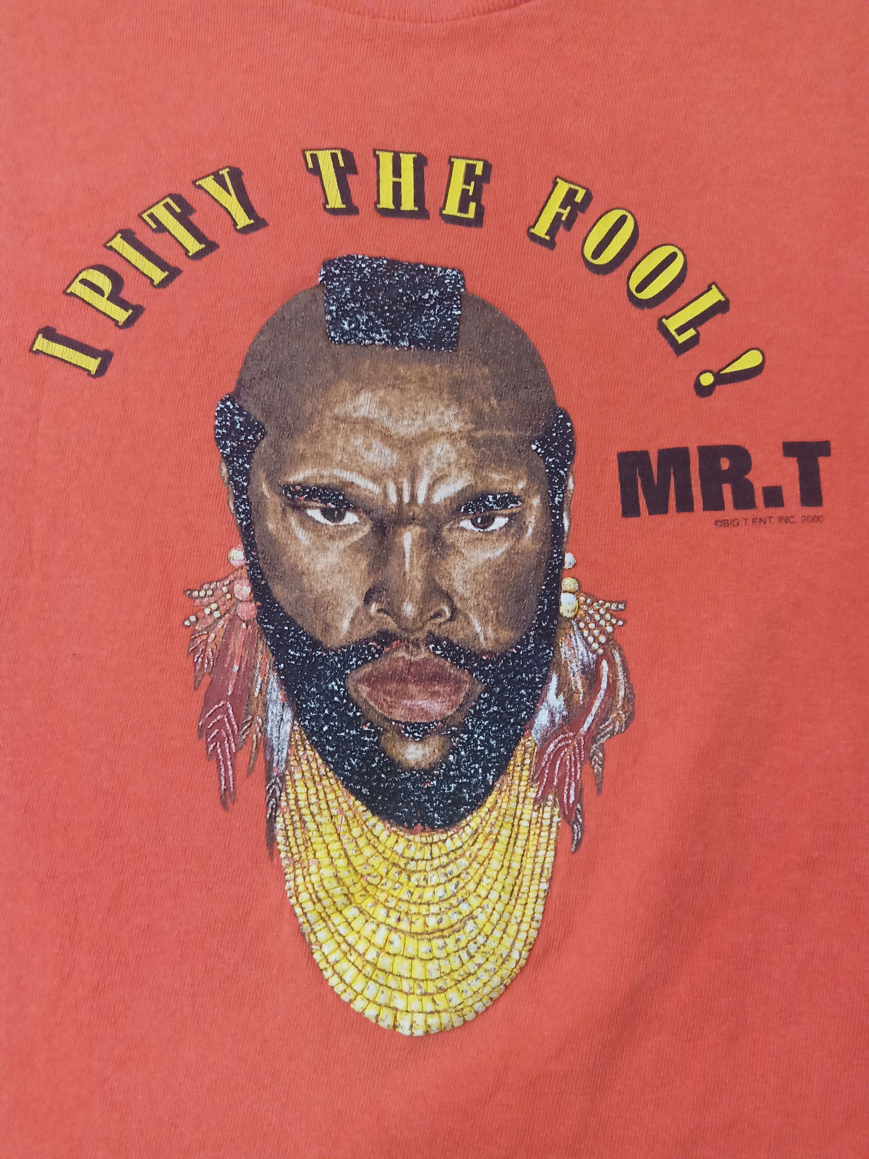Rap Tees × Vintage Vintage Y2K MR. T I Pity The Fool! Size US L / EU 52-54 / 3 - 2 Thumbnail