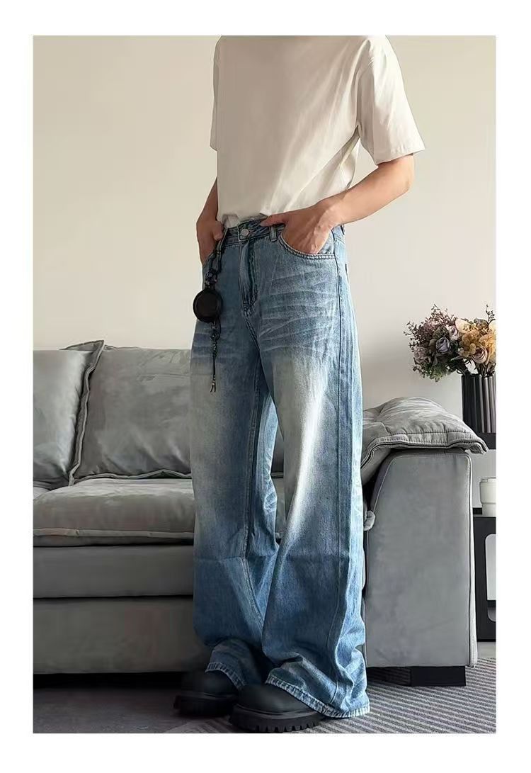 Japanese Brand American washed vintage Cleanfit casual distressed jeans Size US 32 / EU 48 - 3 Thumbnail