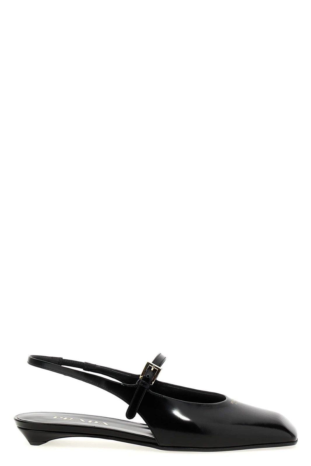 Prada PRADA Black Leather Slingback New And Authentic Size US 6 / IT 36 - 1 Thumbnail