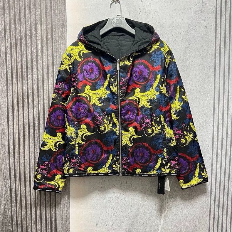 Versace Versace Men's Double-Sided Cotton Jacket - dmc Size US M / EU 48-50 / 2 - 1 Thumbnail