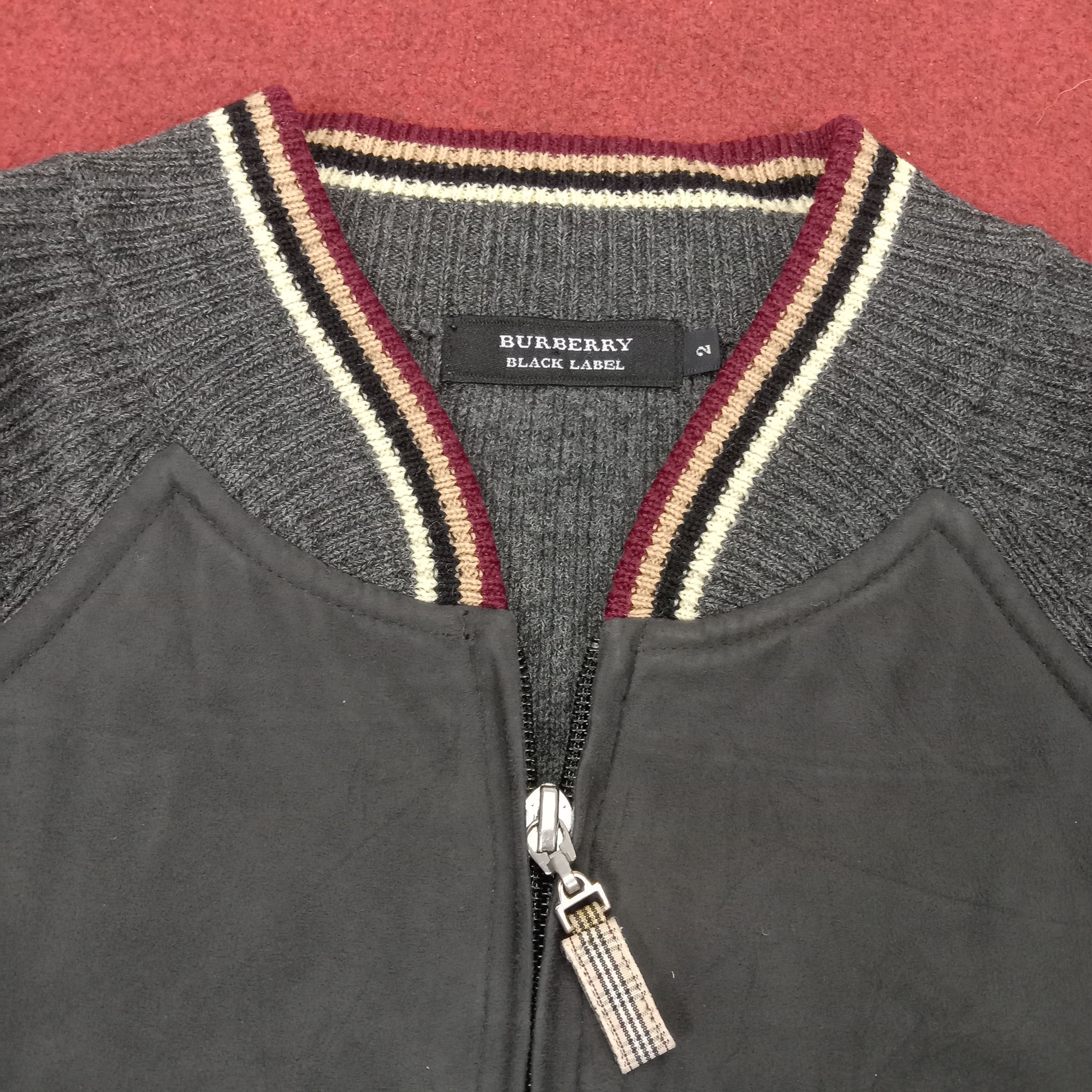 Burberry × Vintage Burberry Black Label Fashion Winter Style Sweater Jacket Size US S / EU 44-46 / 1 - 9 Thumbnail