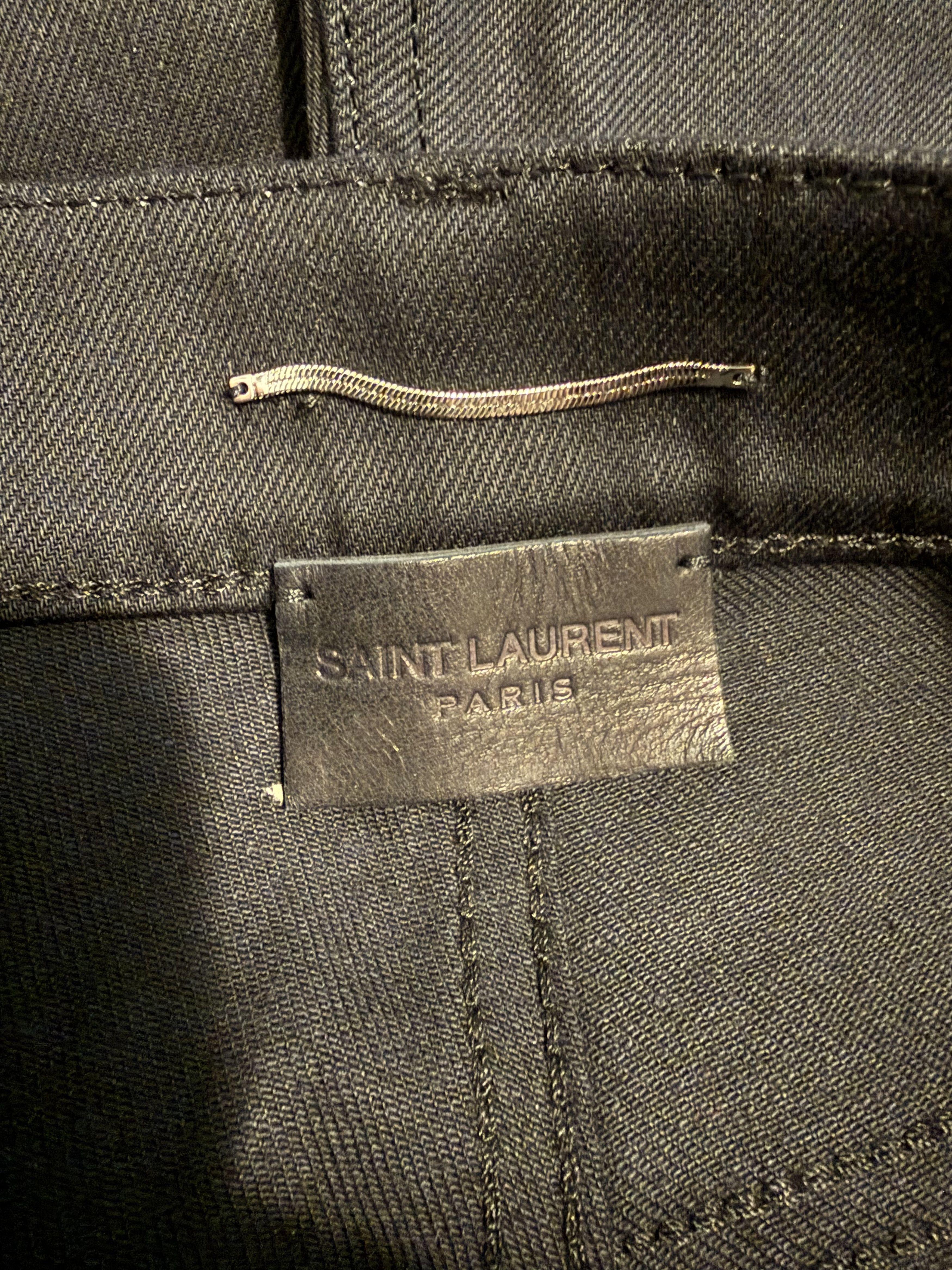 Saint Laurent Paris FW21 Saint Laurent D21 Skinny-Fit Jeans in Used Black Denim Size US 27 - 9 Thumbnail