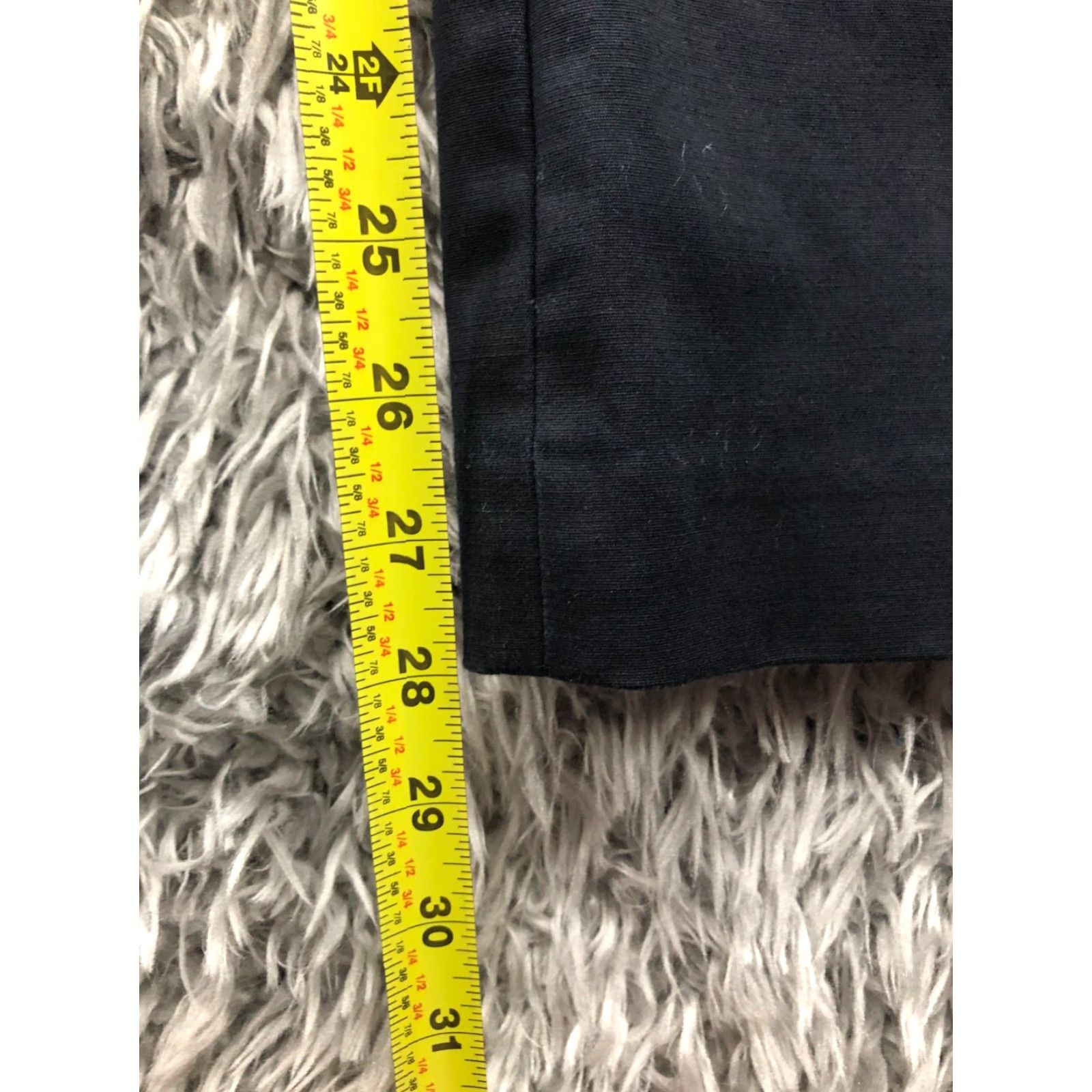 Vintage Rafaella Curvy Straight Pants 4P Petite Womens Mid Rise Black Hook Eye Size 27" / US 4 / IT 40 - 3 Thumbnail