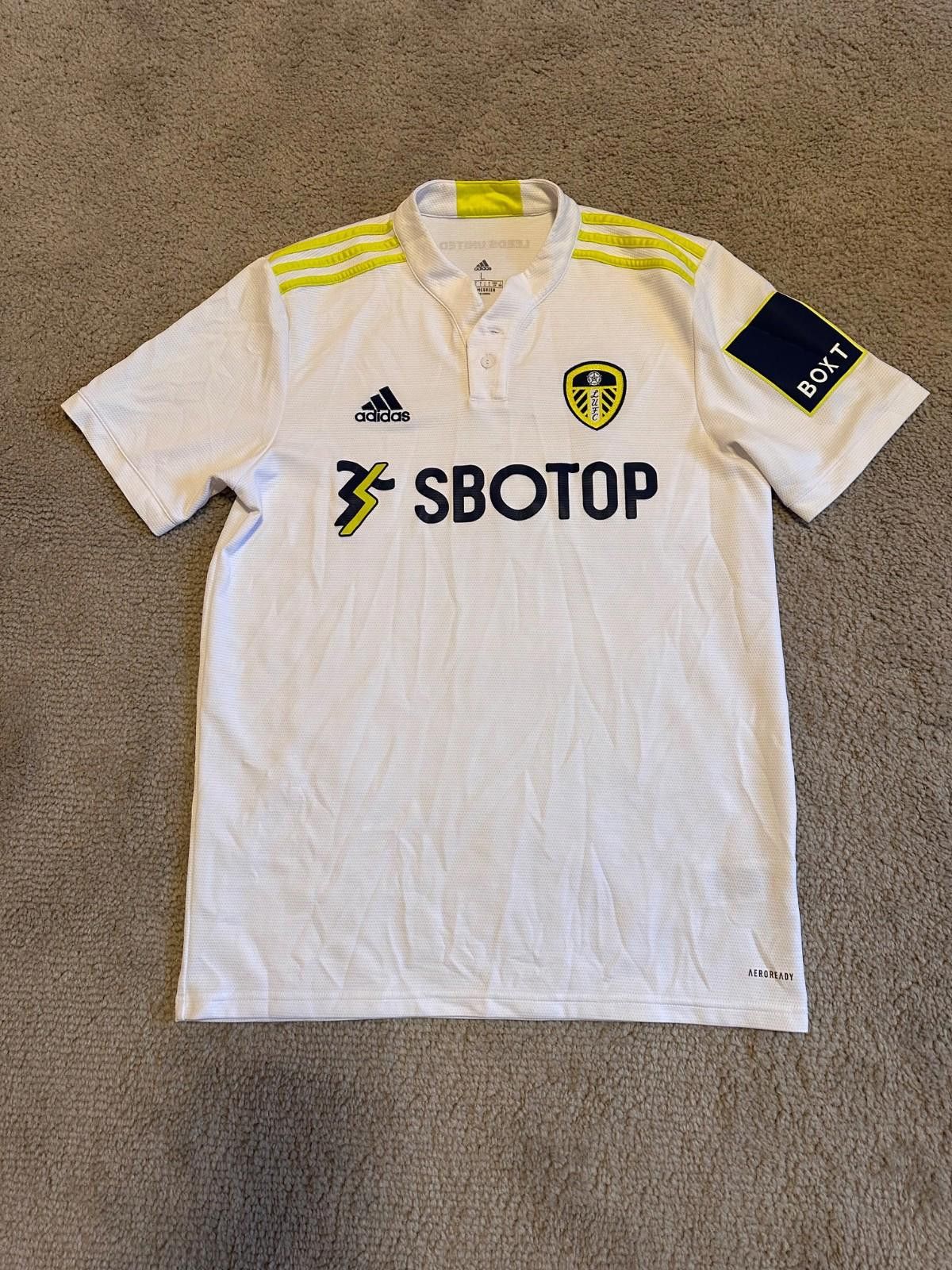 Adidas LEEDS UNITED 2021 2022 HOME FOOTBALL SHIRT SOCCER JERSEY Size US L / EU 52-54 / 3 - 1 Thumbnail