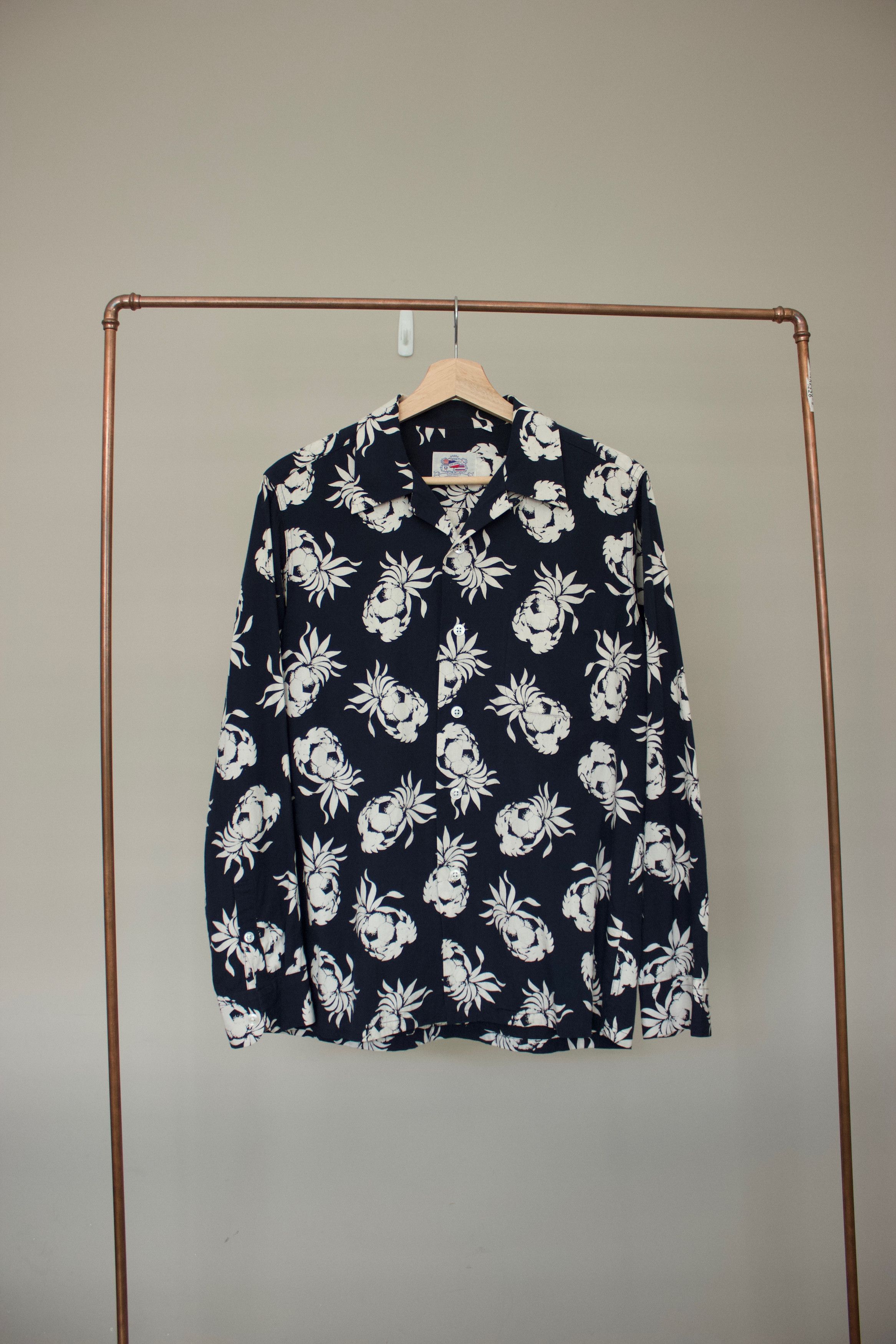 Sophnet. Hawaiian Print Camp Collar Long Sleeve Shirt Size US S / EU 44-46 / 1 - 1 Thumbnail