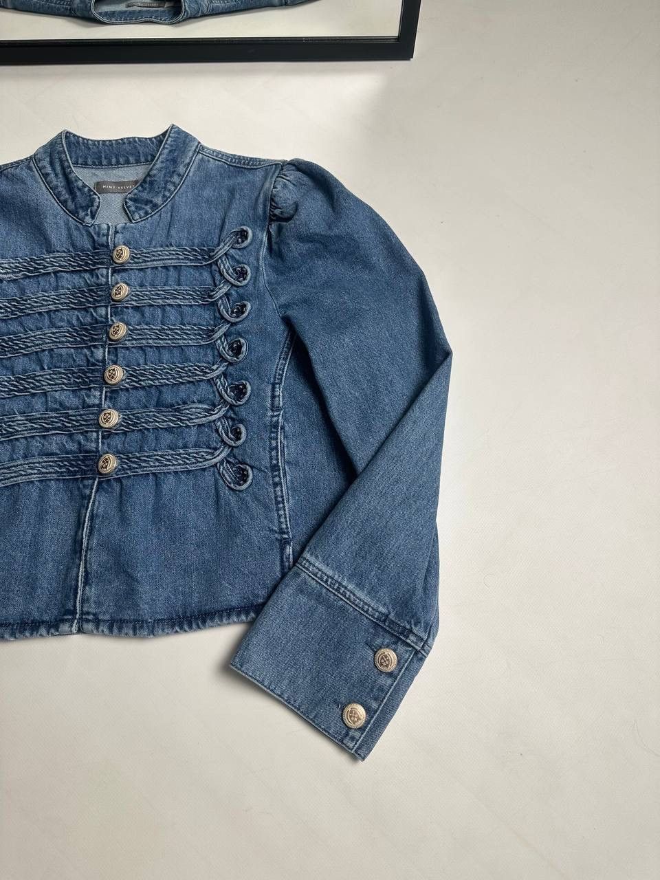 Japanese Brand Vintage Denim Hedi Slimane Napoleon Military Gothic Jacket Size L / US 10 / IT 46 - 3 Thumbnail