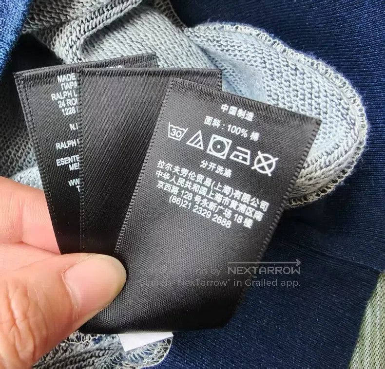 RRL Ralph Lauren RRL Ralph Lauren Indigo fleece crewneck sweatshirt Size US S / EU 44-46 / 1 - 5 Thumbnail