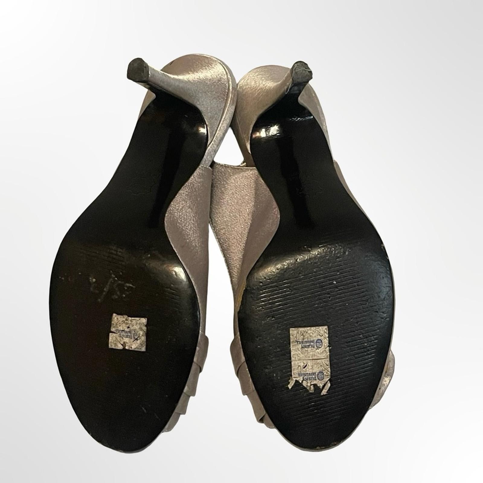 Other Lulu Townsend Metallic Slingback PeepToe Heels size 7.5 Size US 7.5 / IT 37.5 - 7 Thumbnail