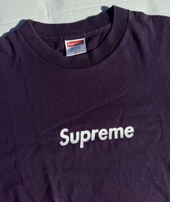 Supreme box logo tee on sale purple