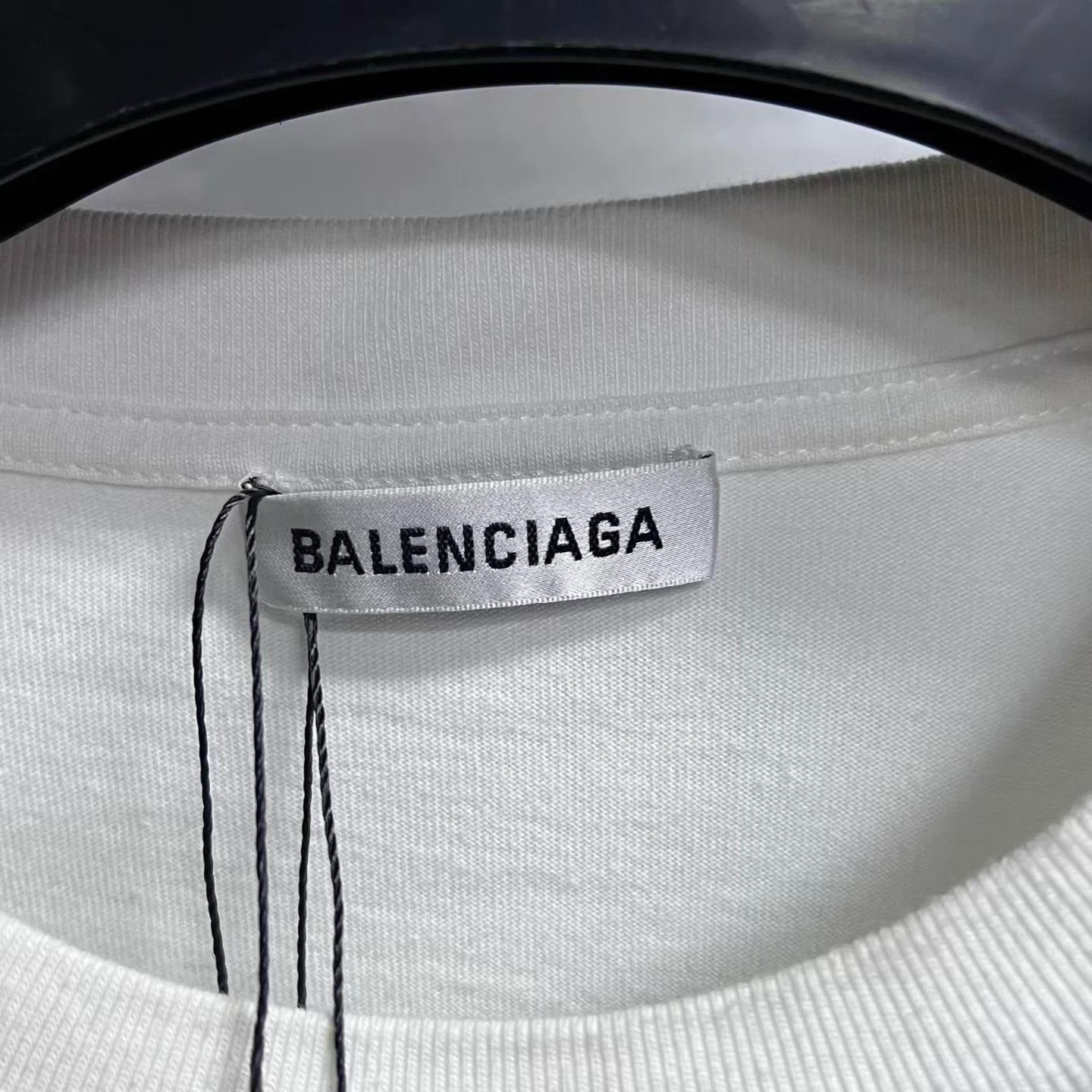 Balenciaga Balenciaga White Crown Logo Letter Print Short Tee Size US M / EU 48-50 / 2 - 3 Thumbnail