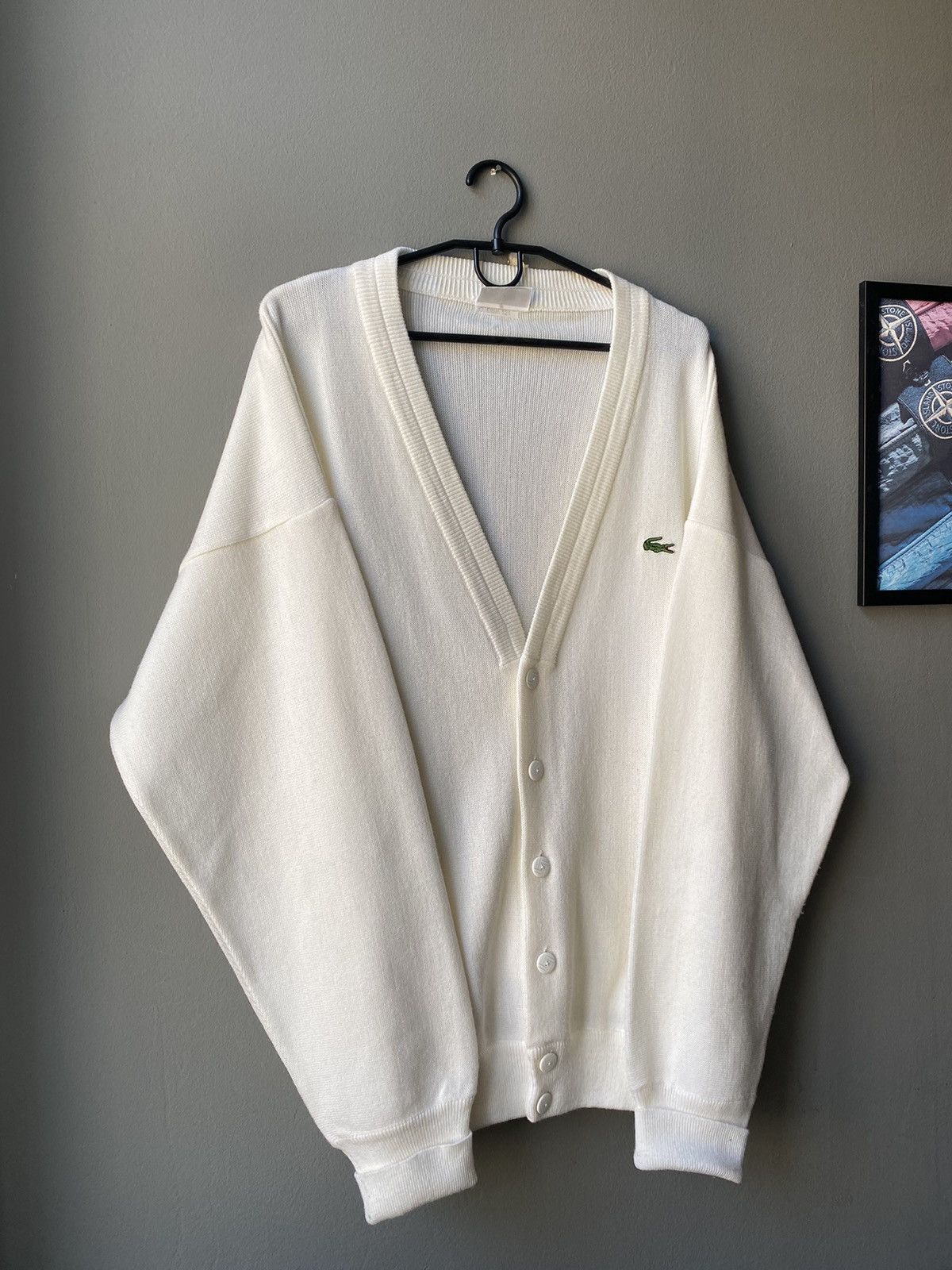 Lacoste Vintage 80s Lacoste Cardigan Very Rare Size US XL / EU 56 / 4 - 4 Thumbnail