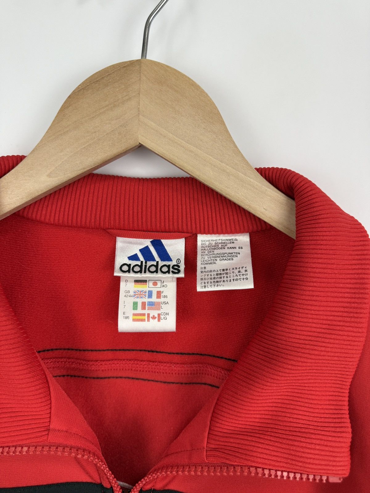 Adidas 🇮🇹 Vintage Y2K Adidas Ac Milan Opel Tracksuit Retro Rare Hype Size US L / EU 52-54 / 3 - 5 Thumbnail