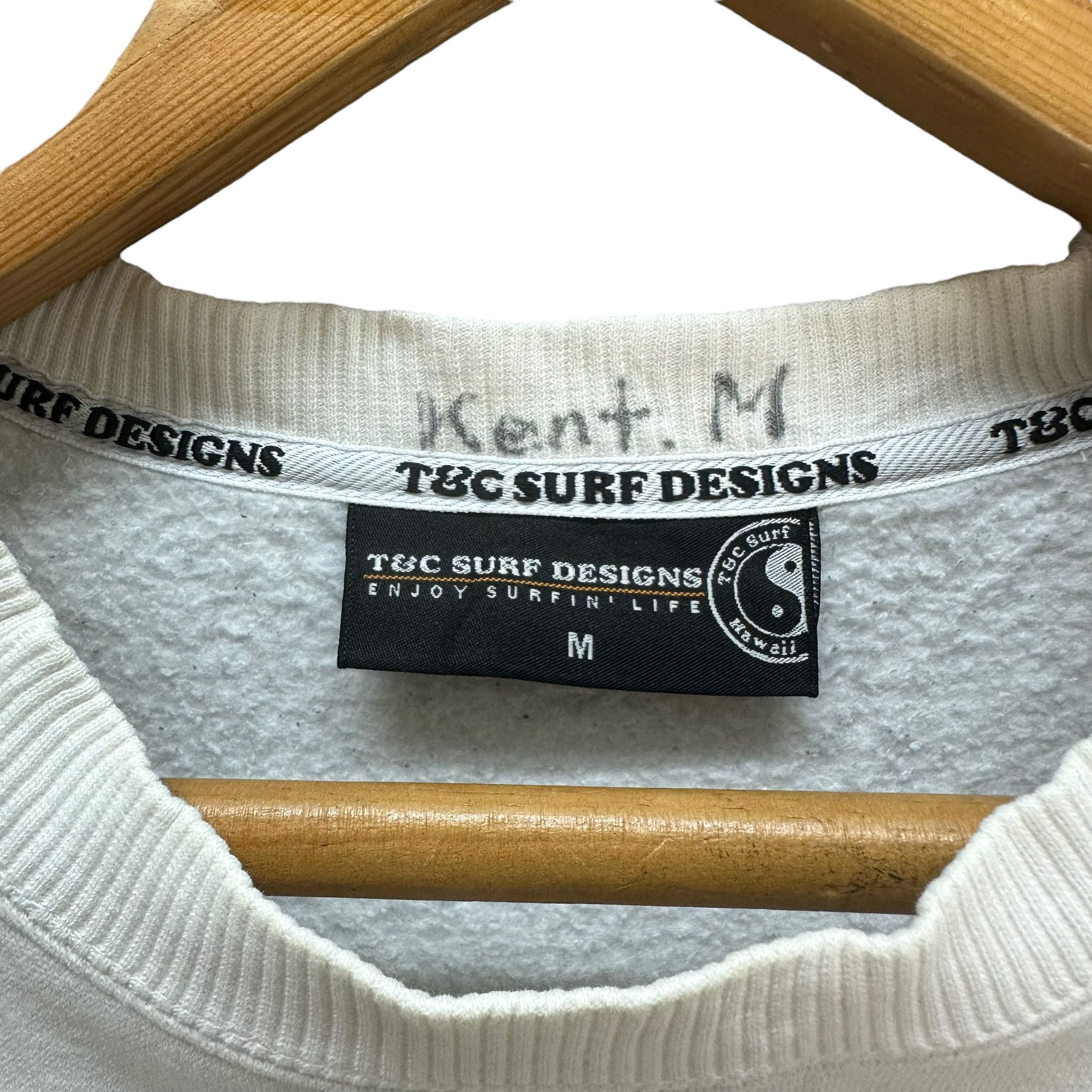 Japanese Brand T&C SURF DESIGNS HAWAII BIG LOGO SWEATSHIRTS #8425-008 Size US M / EU 48-50 / 2 - 8 Thumbnail