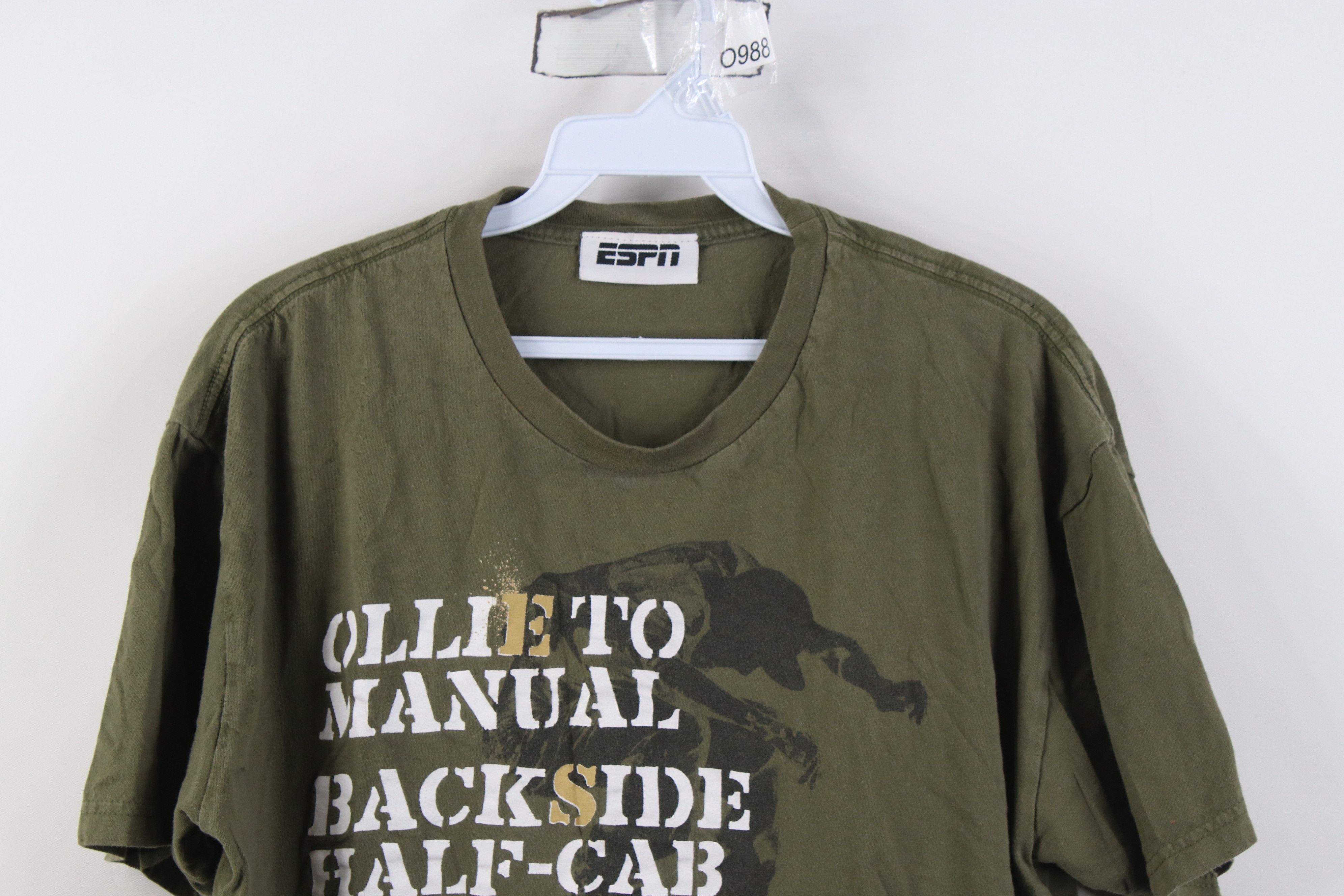 Vintage Vintage ESPN X Games Spell Out Skateboard T-Shirt Green Size US L / EU 52-54 / 3 - 2 Thumbnail