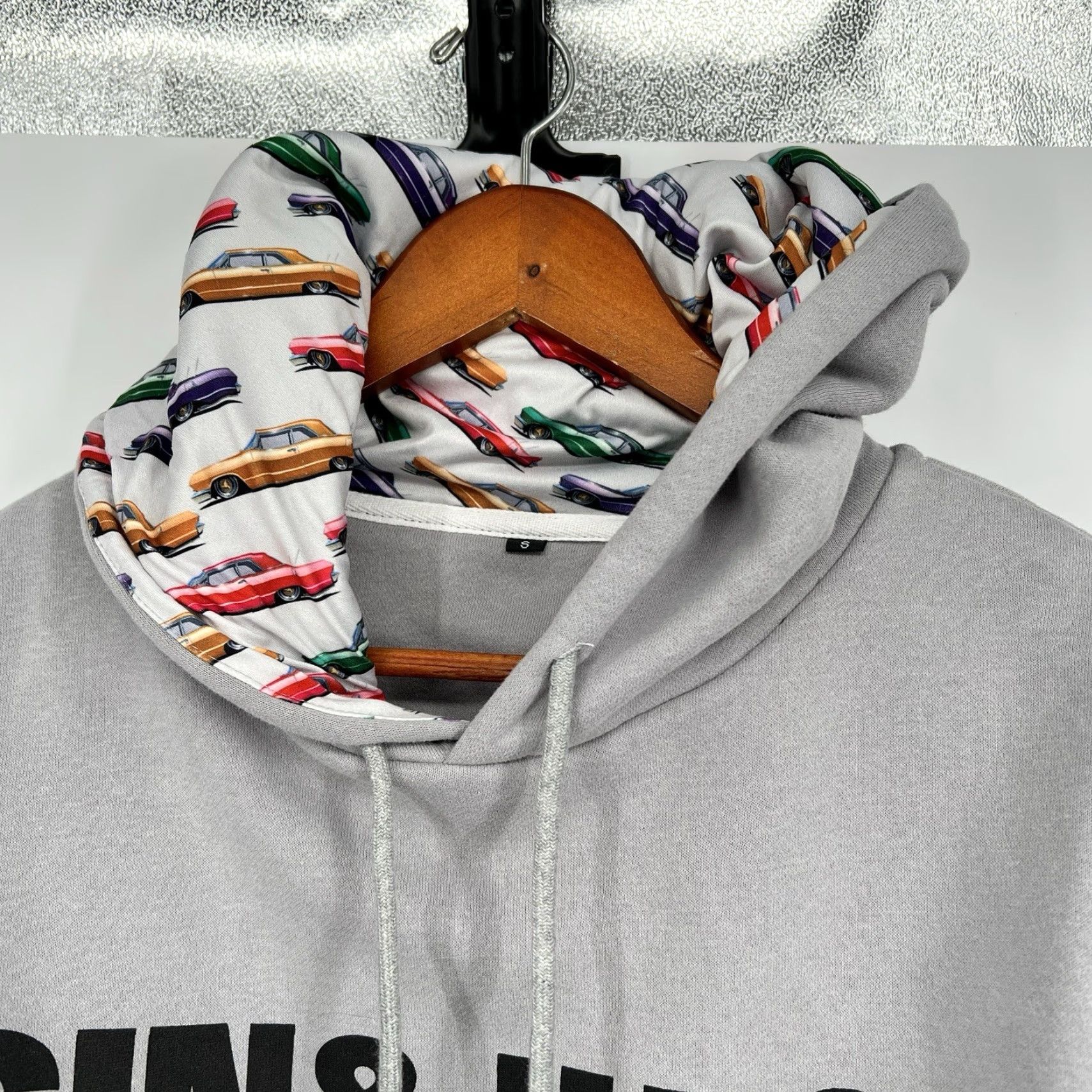 KangaROOS Gin&Juice Hoodie Mens S Gray Kangaroo Pocket Graphic Print Pullover Embroidered Logo Cotton Blend Fleece Music Theme Mens Size US S / EU 44-46 / 1 - 5 Thumbnail