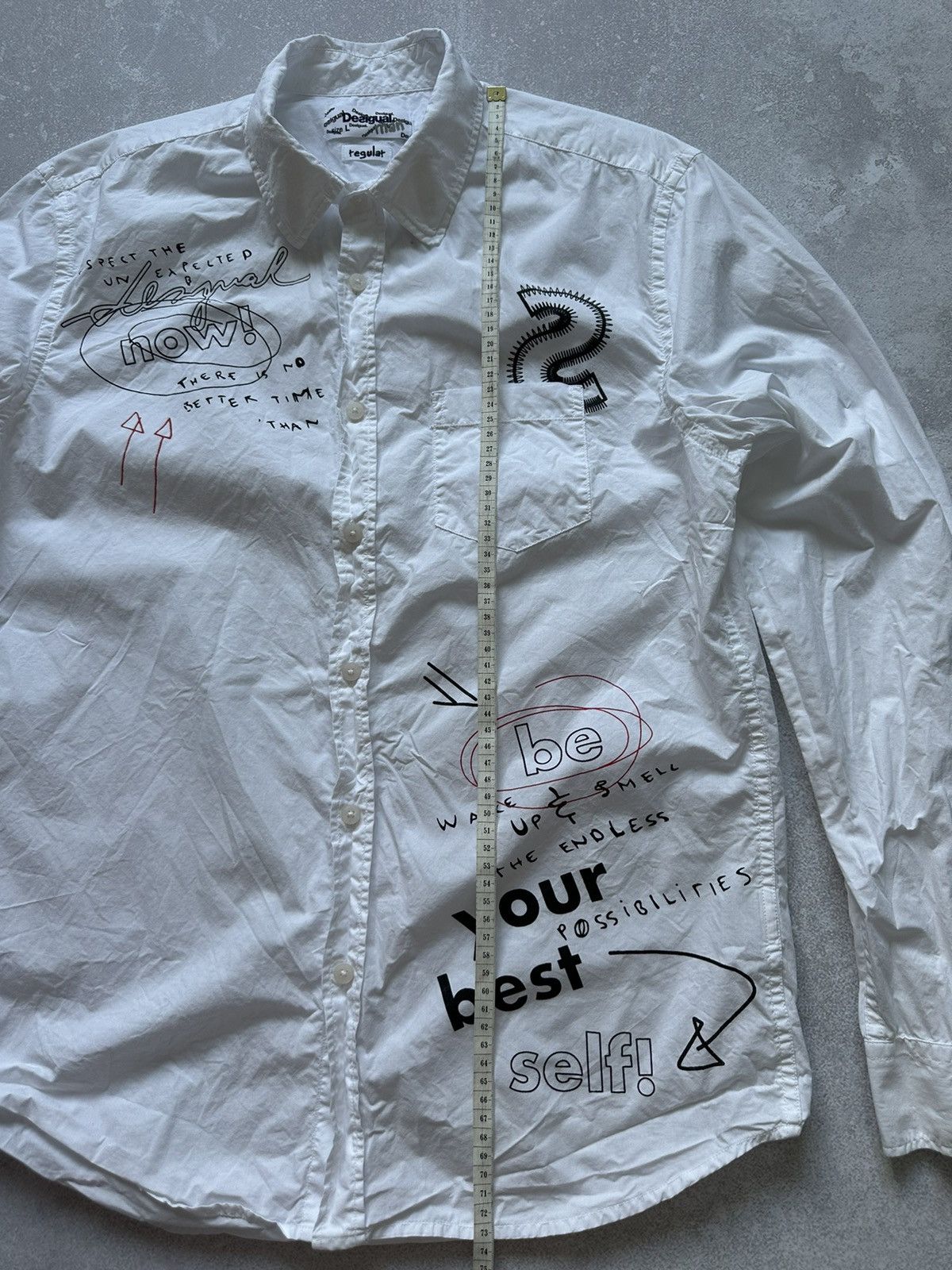 Desigual desigual men long sleeve shirts L White Crazy Size US L / EU 52-54 / 3 - 6 Thumbnail