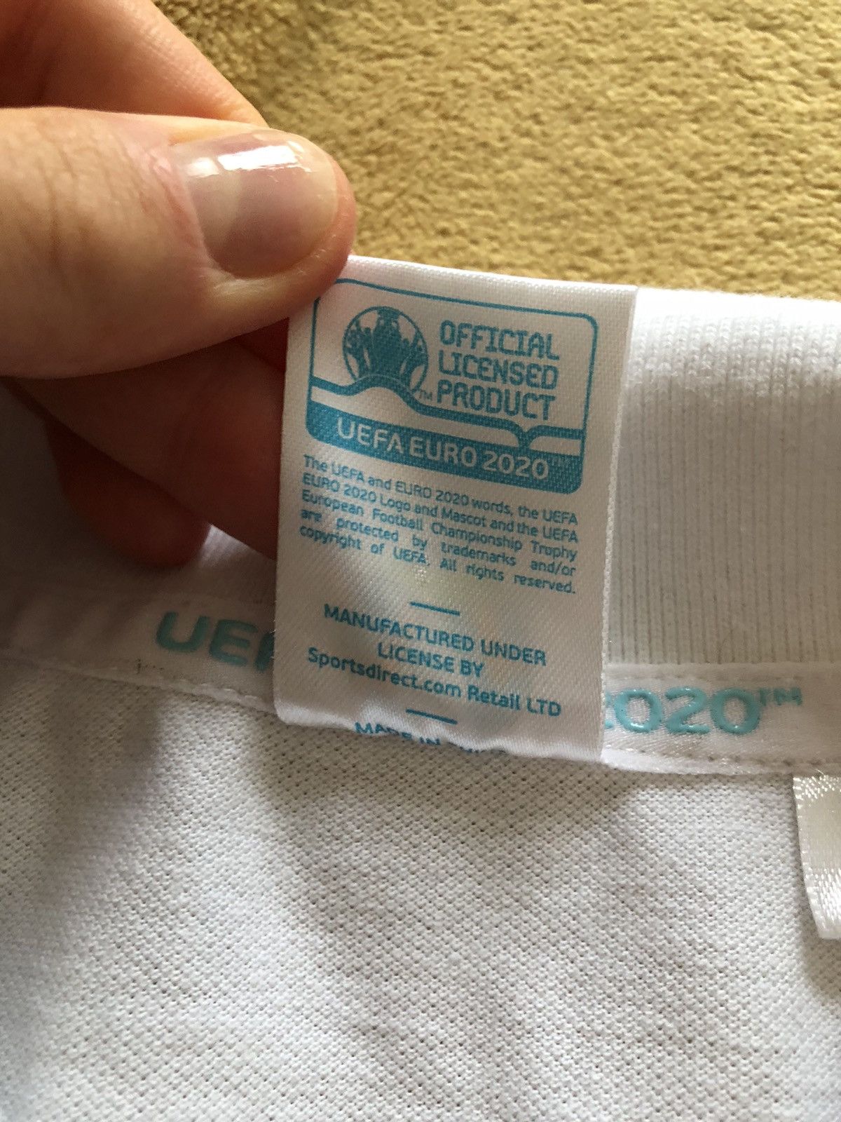 UEFA ENGLAND UEFA EURO 2020 FOOTBALL SOCCER POLO SHIRT Size US M / EU 48-50 / 2 - 5 Thumbnail