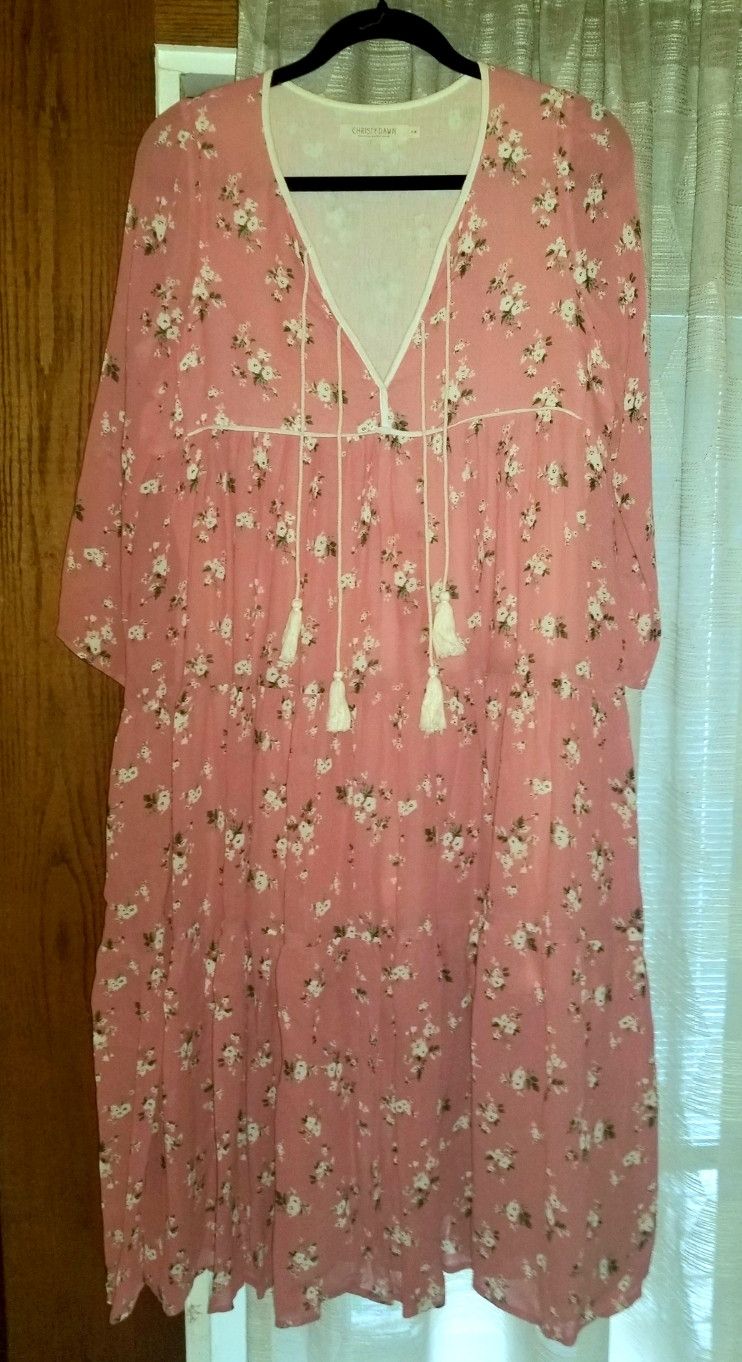 Christy Dawn Christy Dawn pink midi dress Size M / US 6-8 / IT 42-44 - 4 Thumbnail