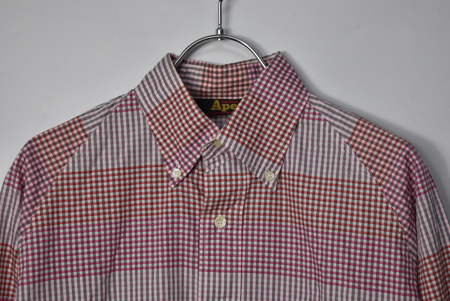 Bape color check shirt 27412 - 752 60 Size US S / EU 44-46 / 1 - 3 Thumbnail