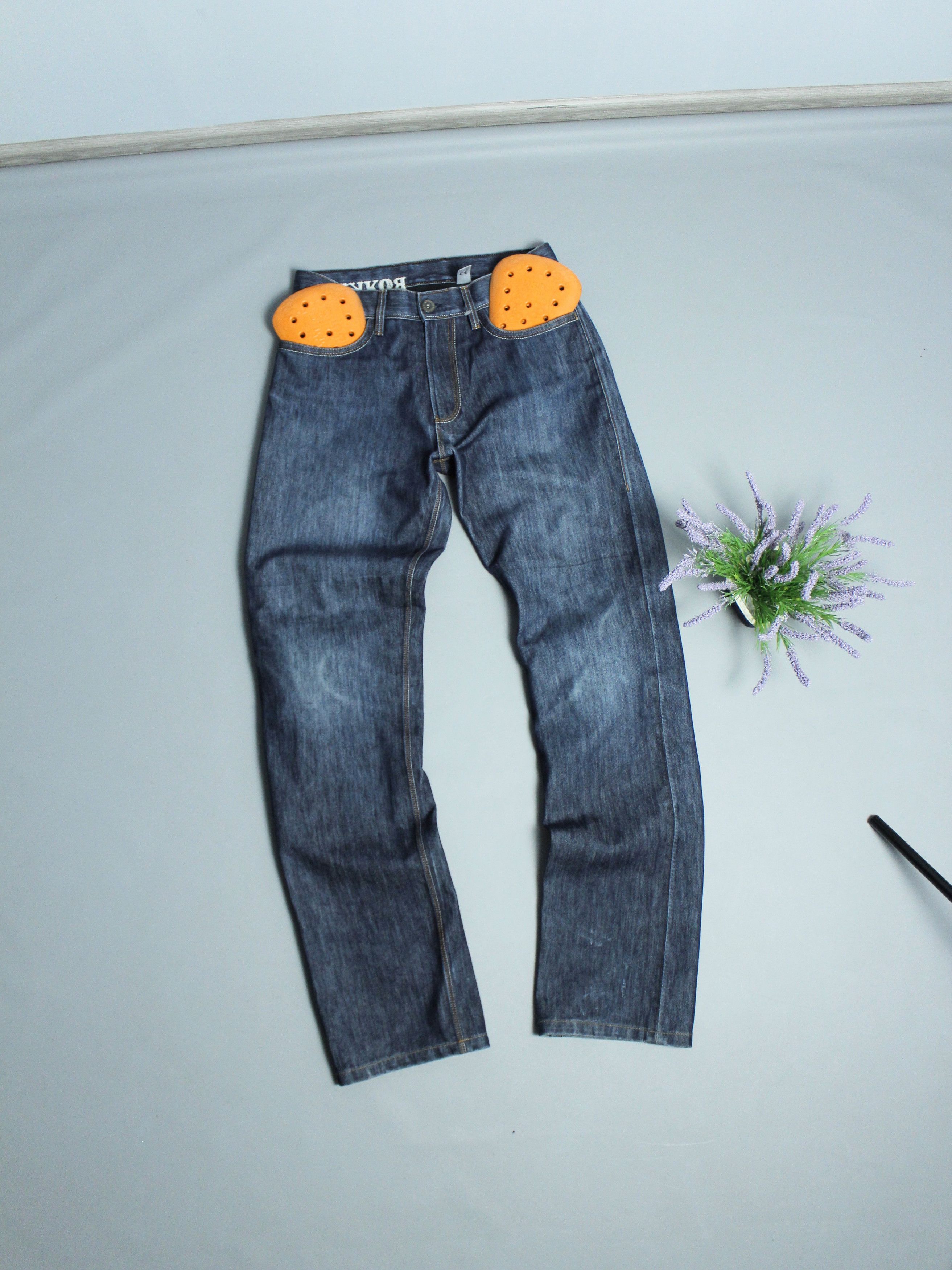 image of Rokker Company Revolution Biker Denim Waterproof Jeans With Protection 31 S in Blue, Men's