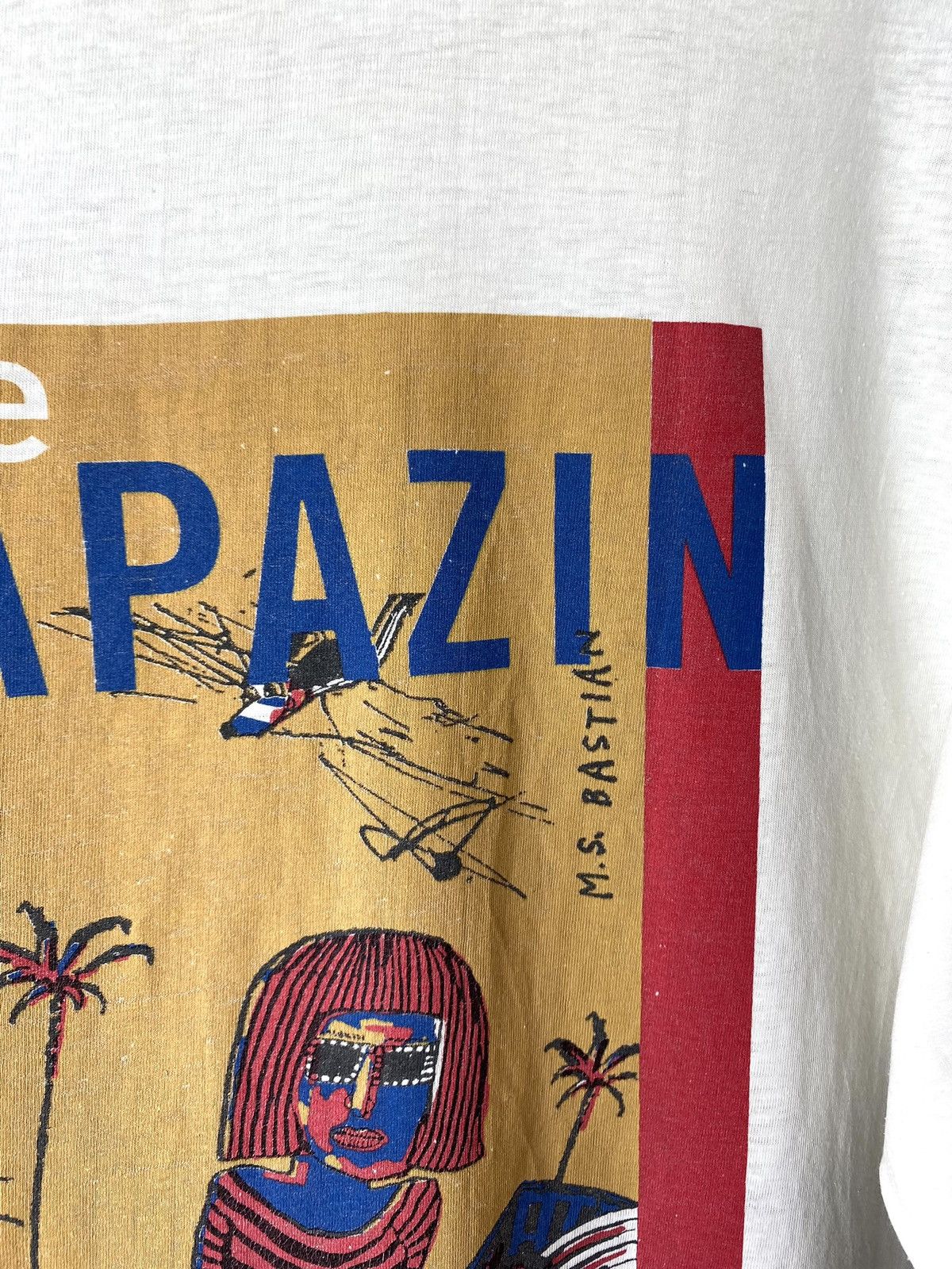 Band Tees × TALKING ABOUT THE ABSTRACTION 1990’s Vintage Strapazin Comics Art T Shirt Picasso Size US L / EU 52-54 / 3 - 11 Thumbnail