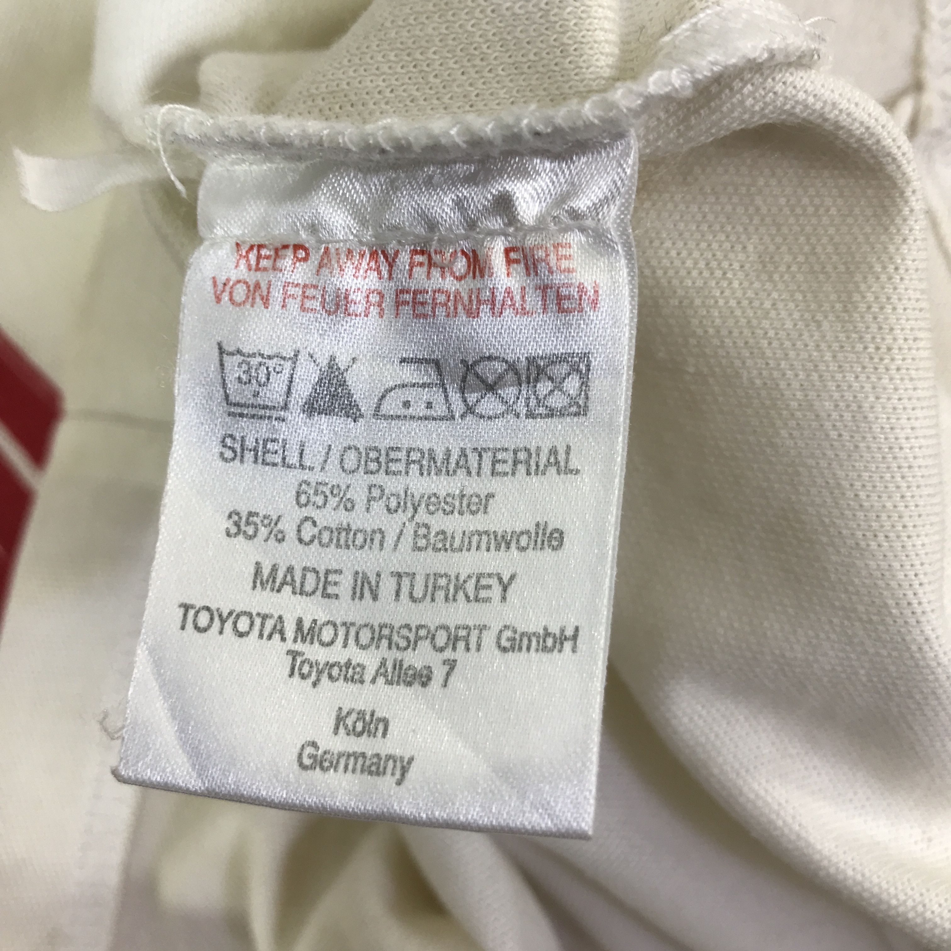 Japanese Brand PANASONIC X TOYOTA RACING T-SHIRT K117B5 Size US L / EU 52-54 / 3 - 10 Thumbnail