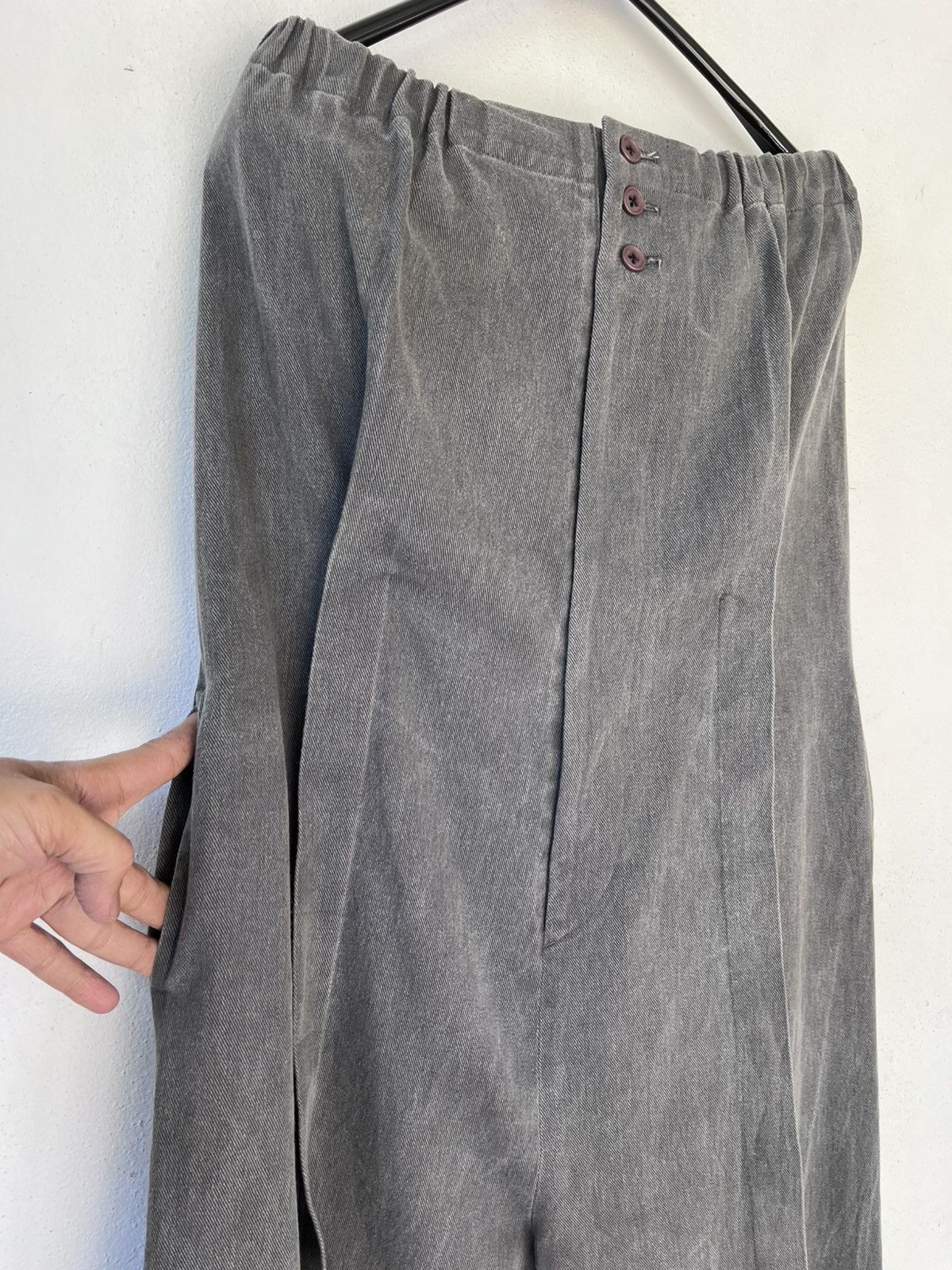 Limi Feu LIMI feu Yohji Yamamoto Avant-Garde Pleated Wide Pants Size 32" / US 10 / IT 46 - 7 Thumbnail