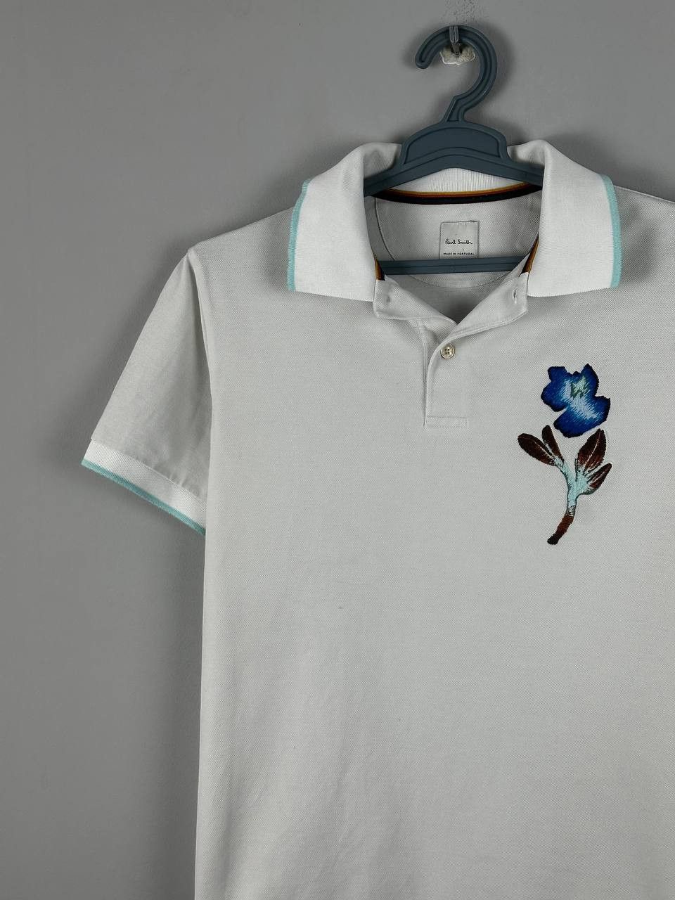 Paul Smith Paul Smith Luxury Flower Embroidery Polo T Shirt Size US M / EU 48-50 / 2 - 3 Thumbnail